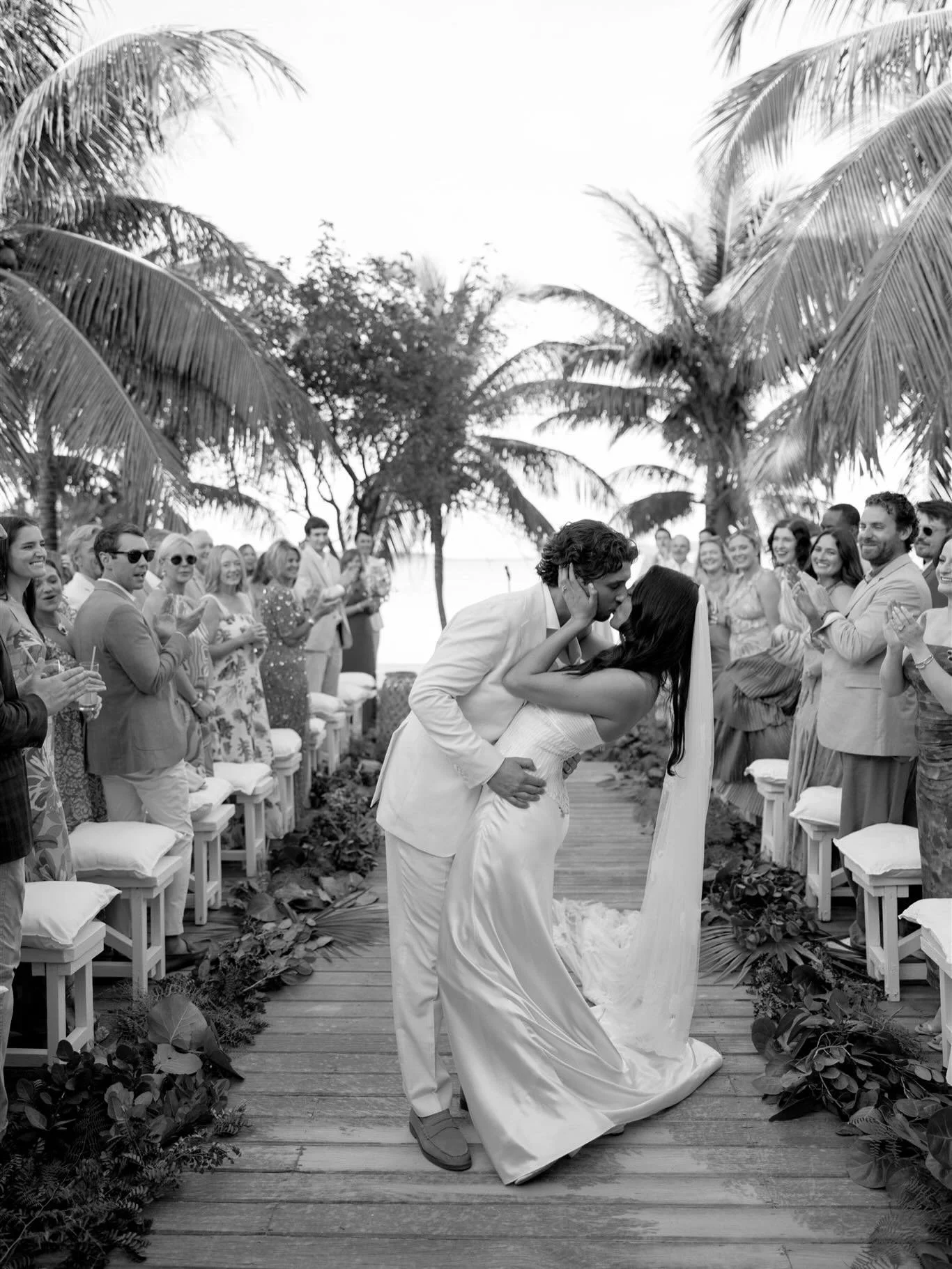 A few b&amp;w favorites from A&amp;Bs wedding in the Bahamas