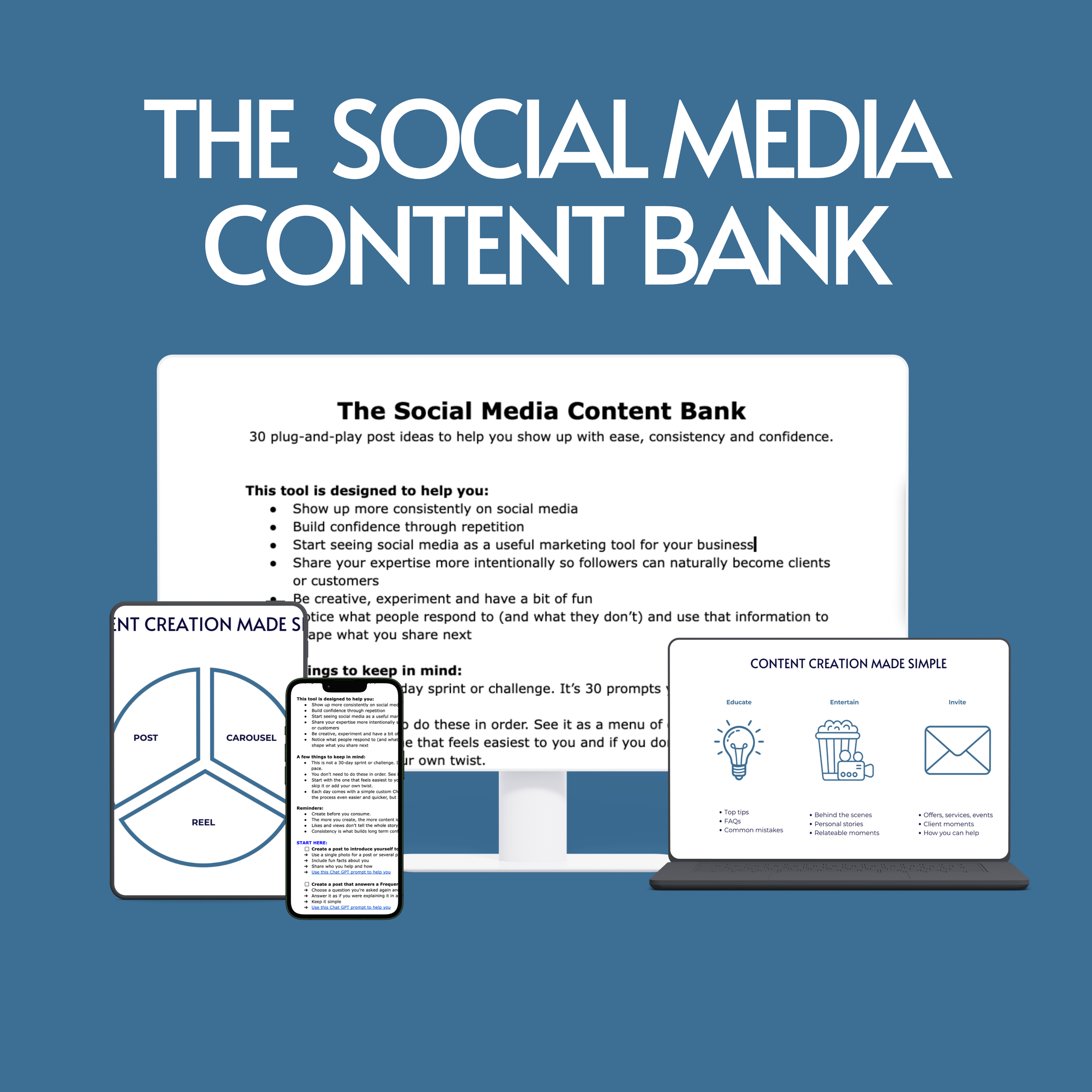 The Social Media Content Bank