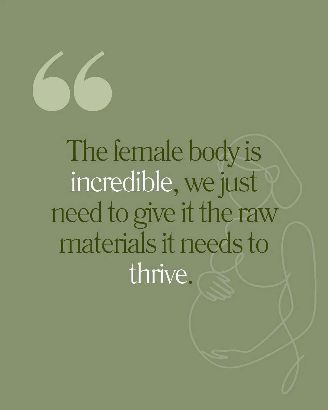 The female body is incredible.
It has the ability to create, grow and sustain new life.

But like any complex system, it relies on the right raw materials to function at its best.

When it comes to fertility, pregnancy and postpartum recovery, nutrit
