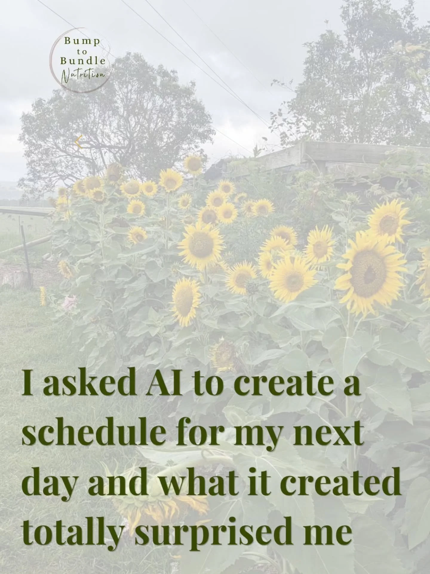 This AI response totally caught me off guard and I haven't been able to stop thinking about it which prompted this post.

Women come to see me for nutrition related advice and often walk away with a total mindset shift.

Because no matter how dialled