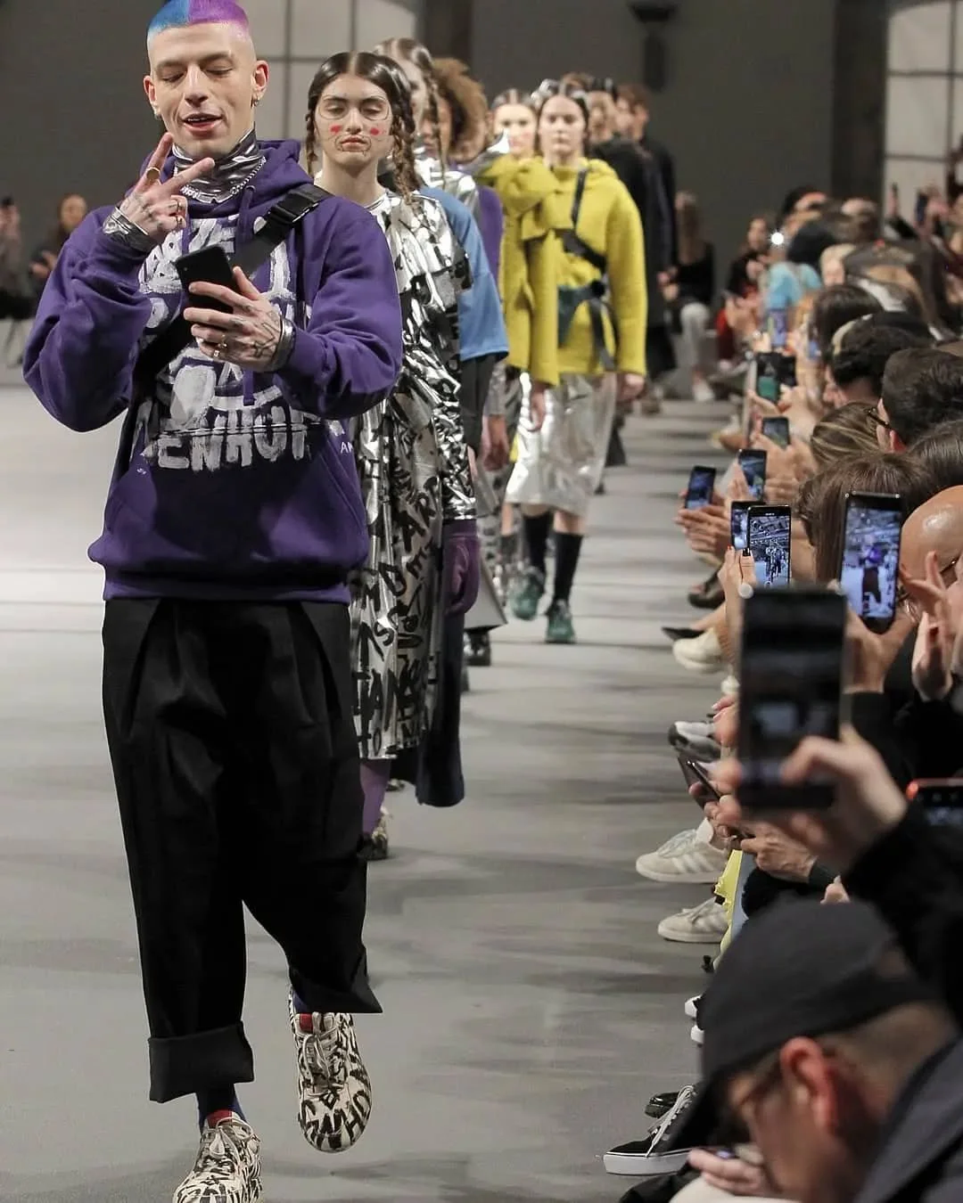 When @sippinpurpp walked the runway for @alexandra.moura AW19 Fashion Show during @portugalfash.webp