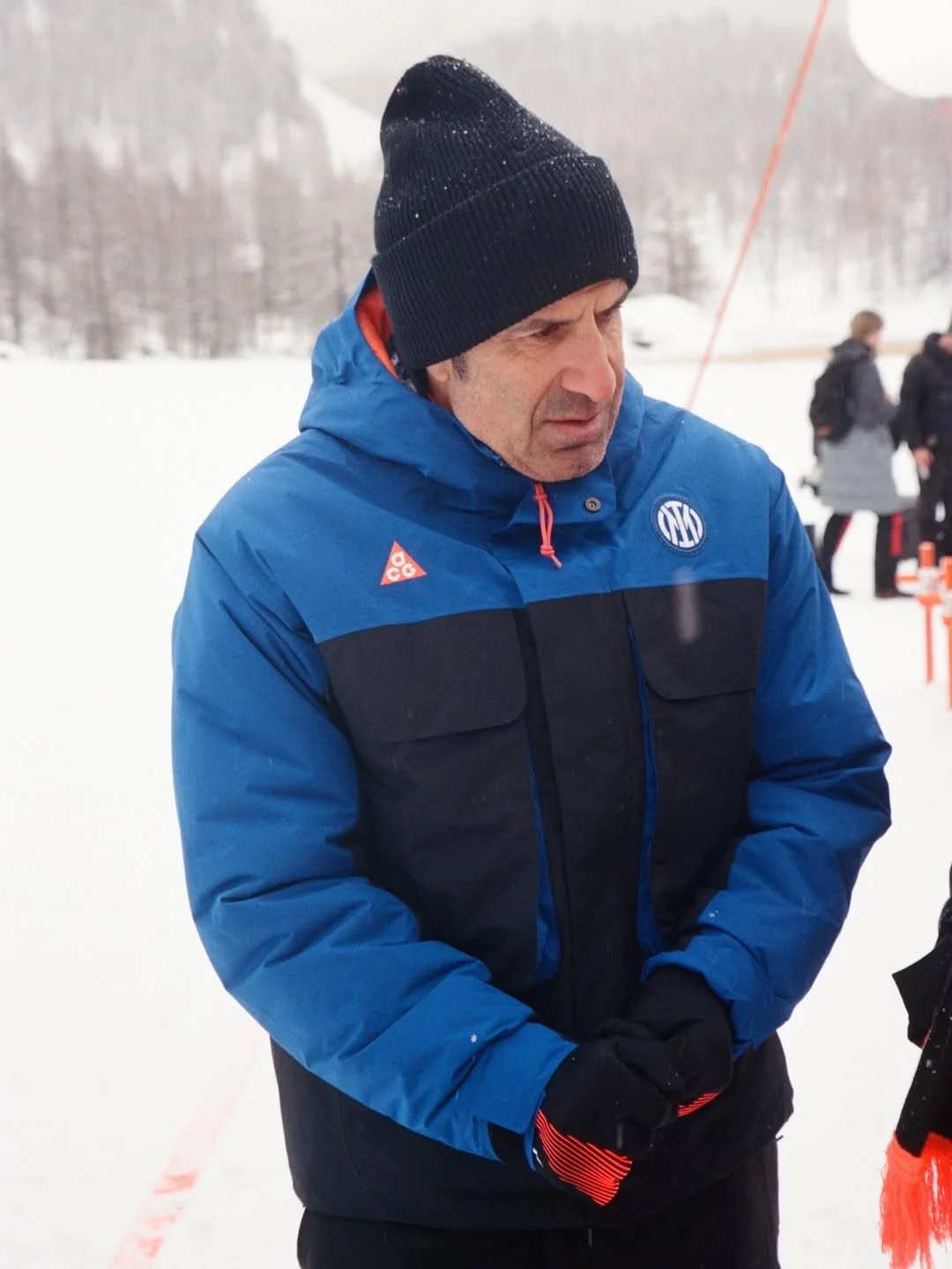 Inter and Nike ACG debut new kit in the snow featuring Luís Figo.