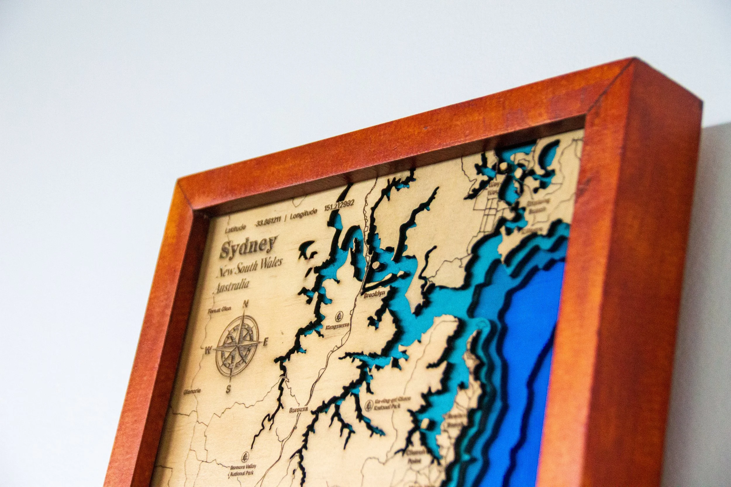 Sydney Layered Map with Suburbs | Detailed Sydney CBD & Bathymetry | NSW Australia