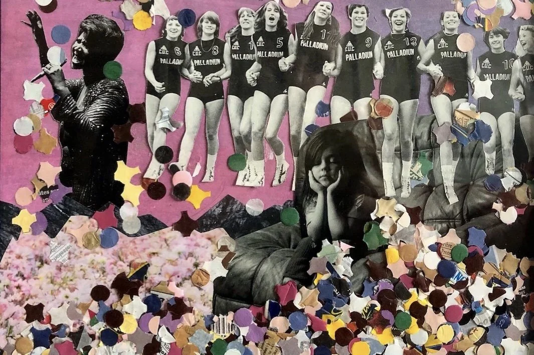 Collages contemporains surréalistes par Julia Chameroy