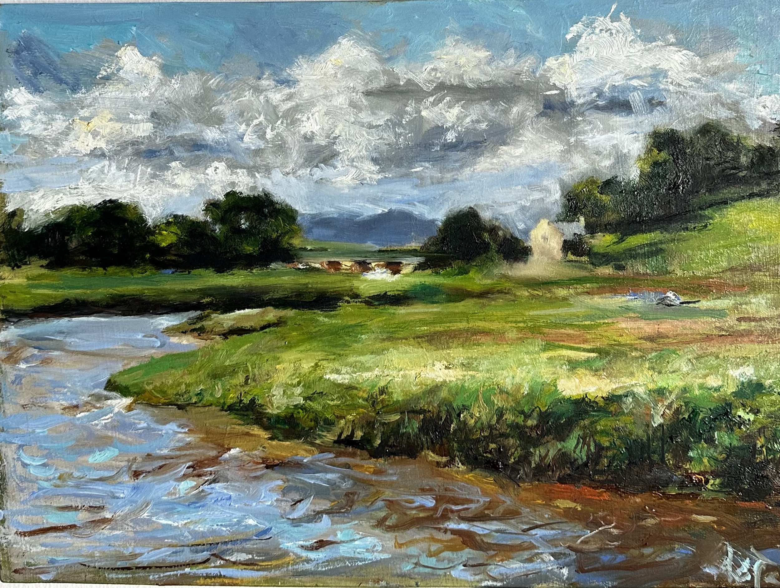 Conder Green - Oil on panel - 30 x 24 cm