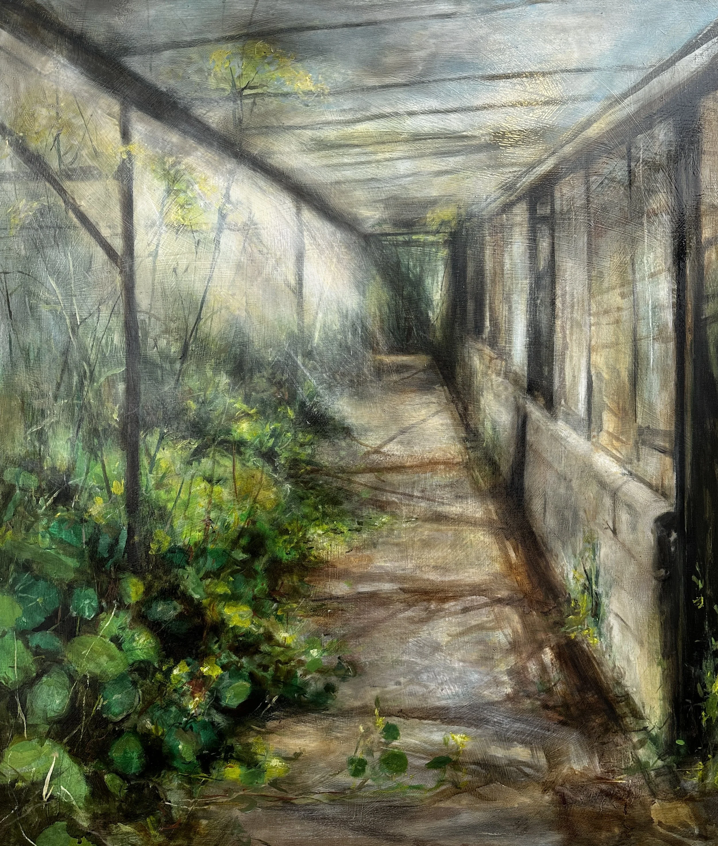 Path down to the shed - 60x70cm - AVAILABLE