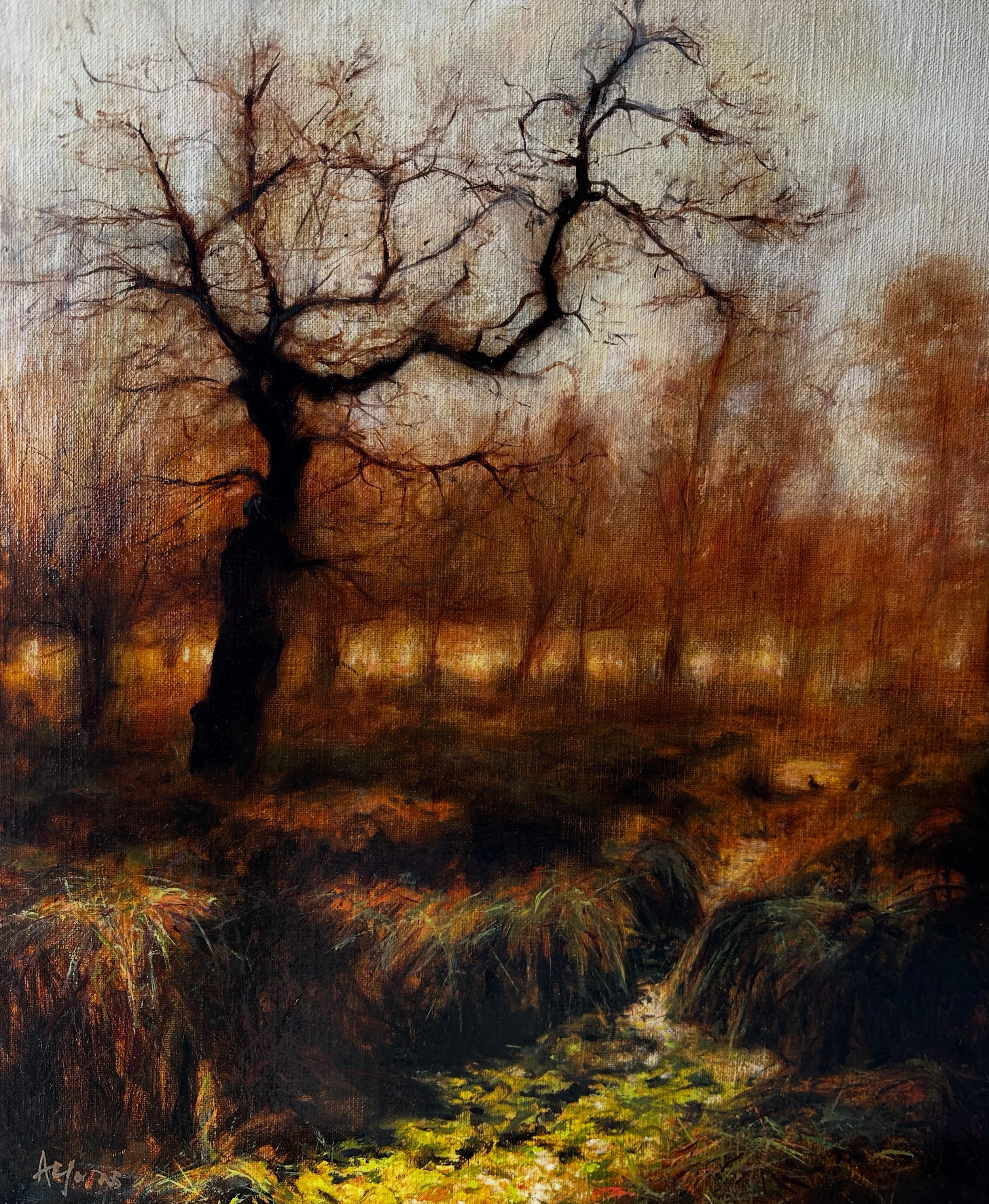 'Two Ducks' - Oil on linen canvas - SOLD