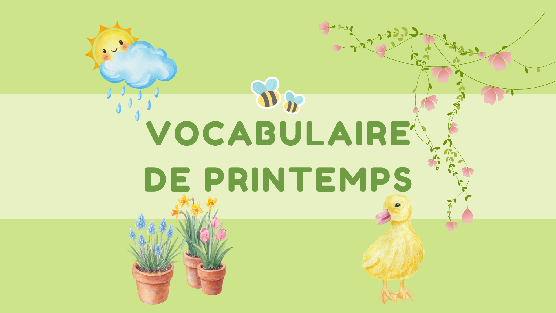 Printemps - vocabulaire courant