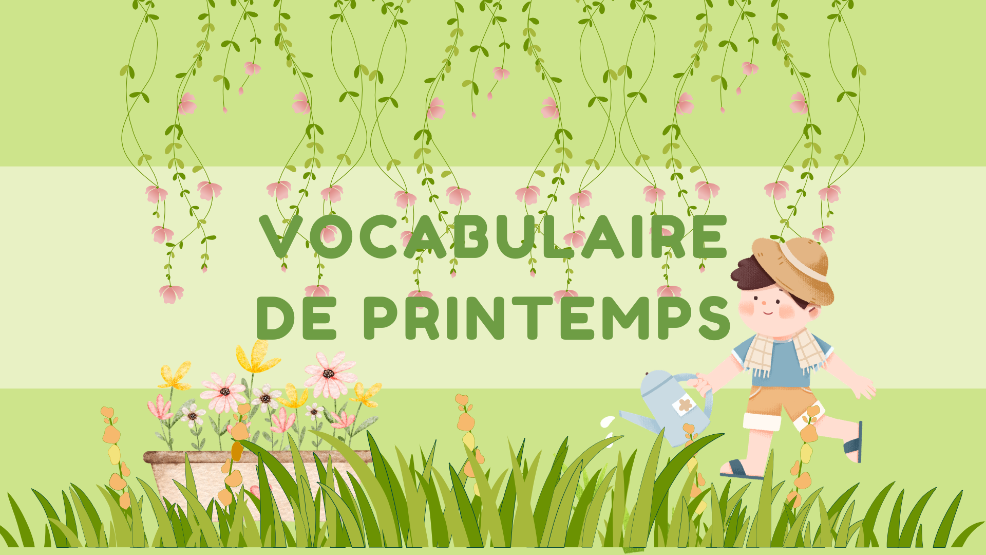 Printemps - vocabulaire courant