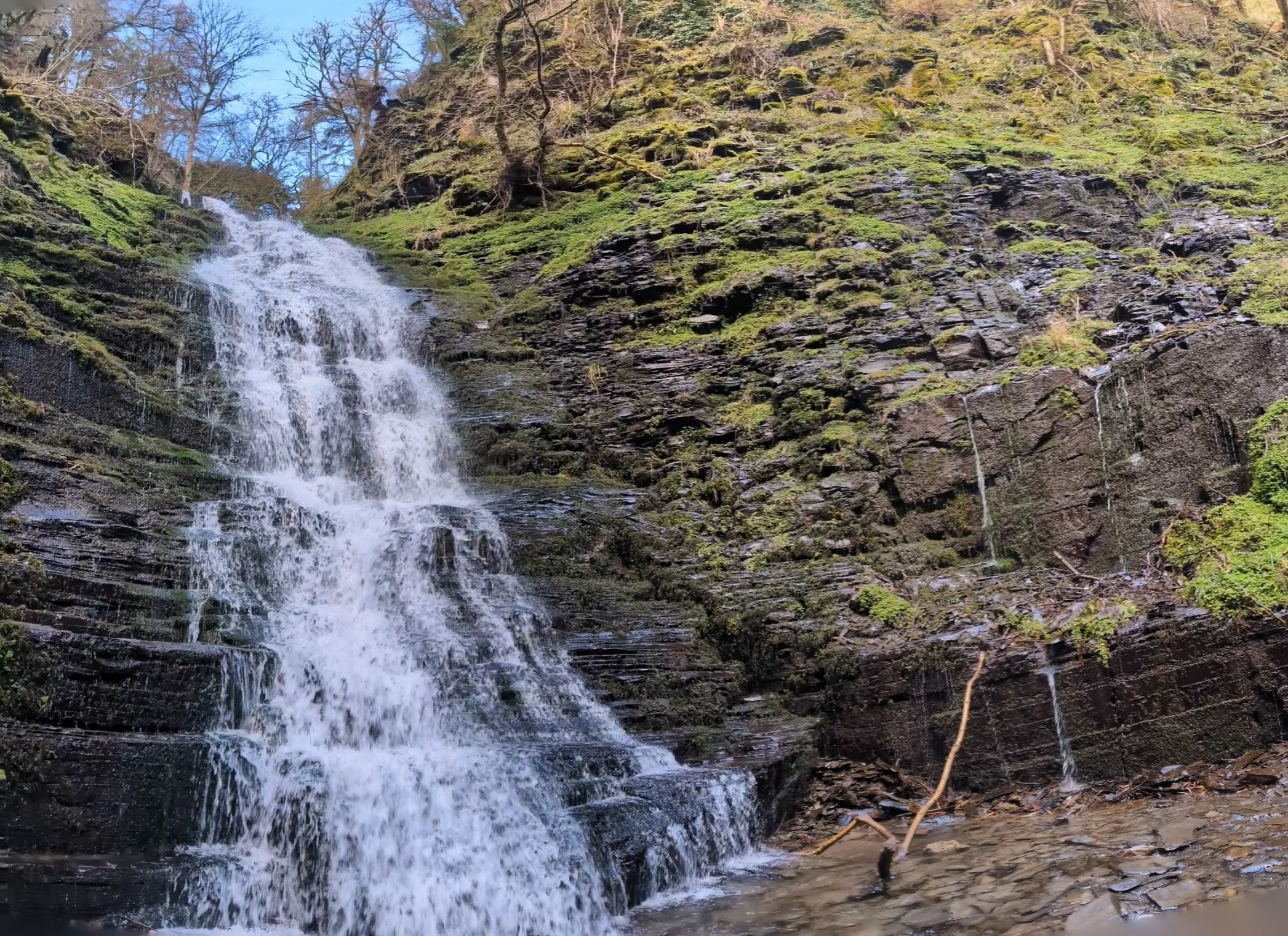 Waterfall walks from Coety Bach