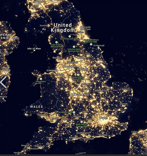 Mid Wales stands out with some of the darkest skies in the UK, ideal for stargazing.
