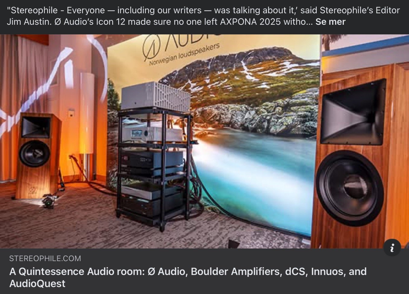 "Stereophile - Everyone — including our writers — was talking about it,’ said Stereophile’s Editor Jim Austin. Ø Audio’s Icon 12 made sure no one left AXPONA 2025 without taking notice."
True to our Vik