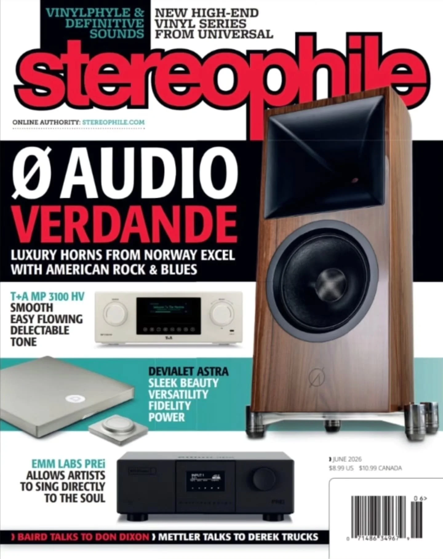 Two front pages. Same loudspeaker.
Our &Oslash; Audio Verdande is currently on the cover of Stereophile Magazine and Super AV China.

This is rare territory.

Stereophile is one of the most influential hi-fi publications in the world. Super AV is one