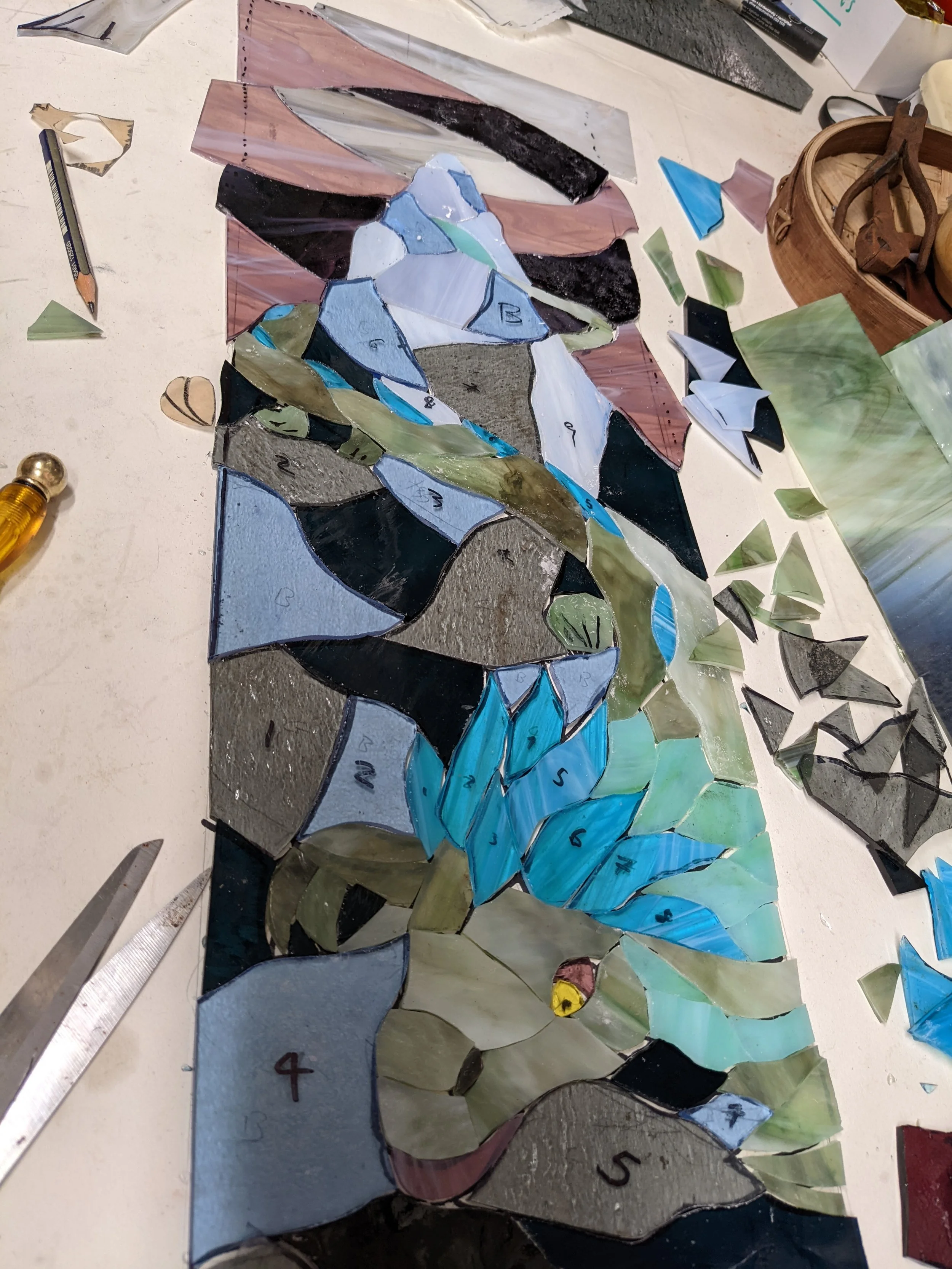 The legend of Zelda breath of the Wild inspired Stained glass comepleted pieces