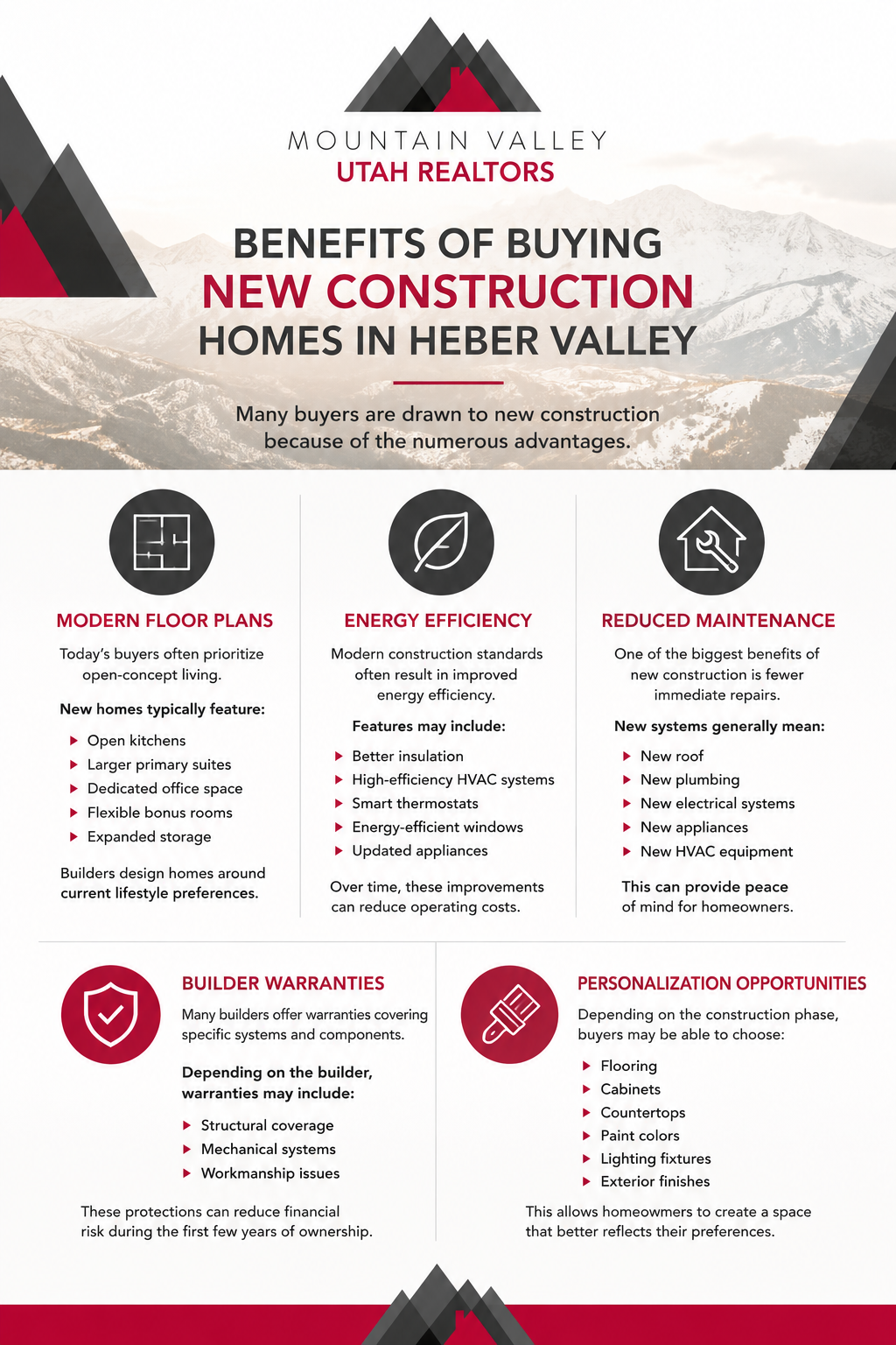 Benefits of buying new construction