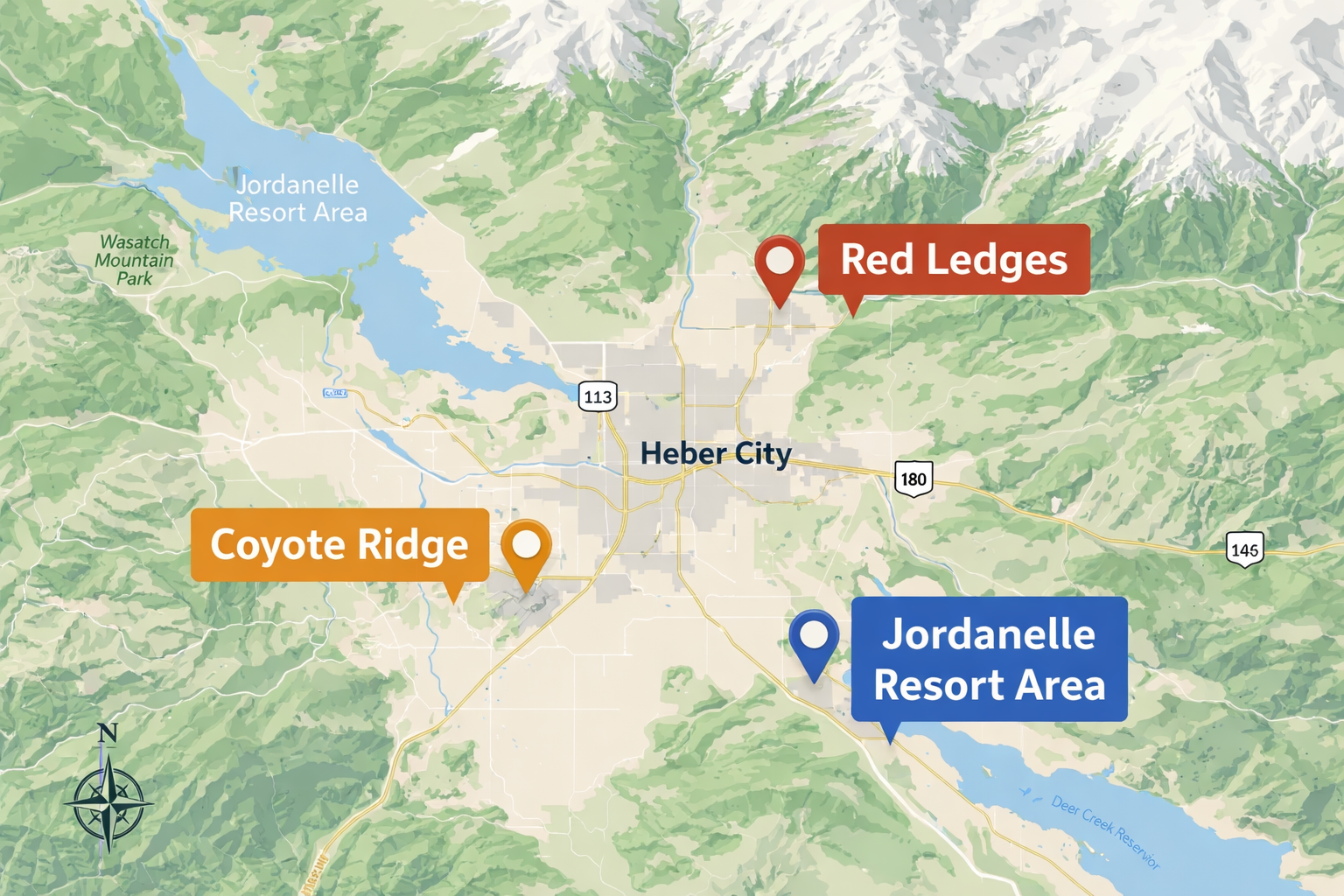Heber Valley Community Map