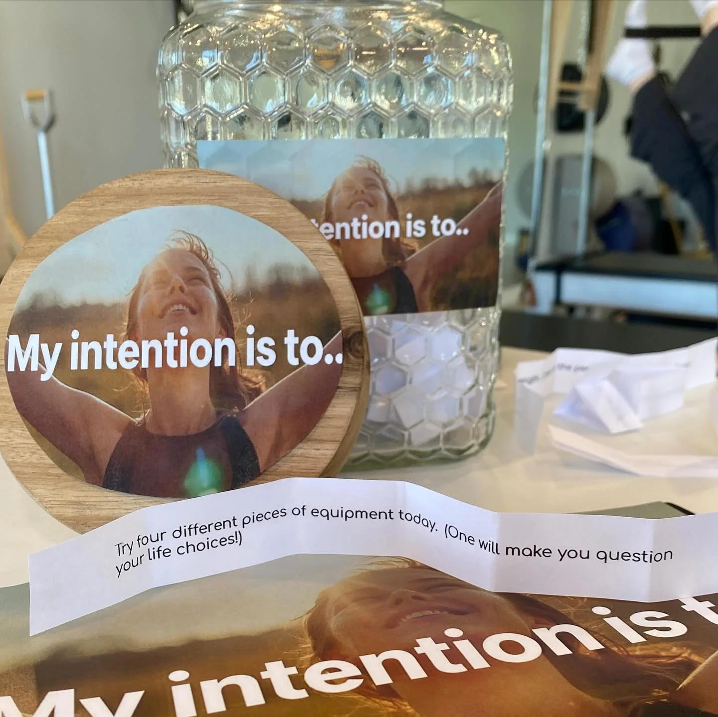 Come set your Pilates intentions with us this season by picking your fortune from our Intention Fortune bowl! Some of our &ldquo;Intention Fortunes&rdquo; are funny, some are sweet, some are intense 😅 ! But whatever fortune you get, your pilates pra
