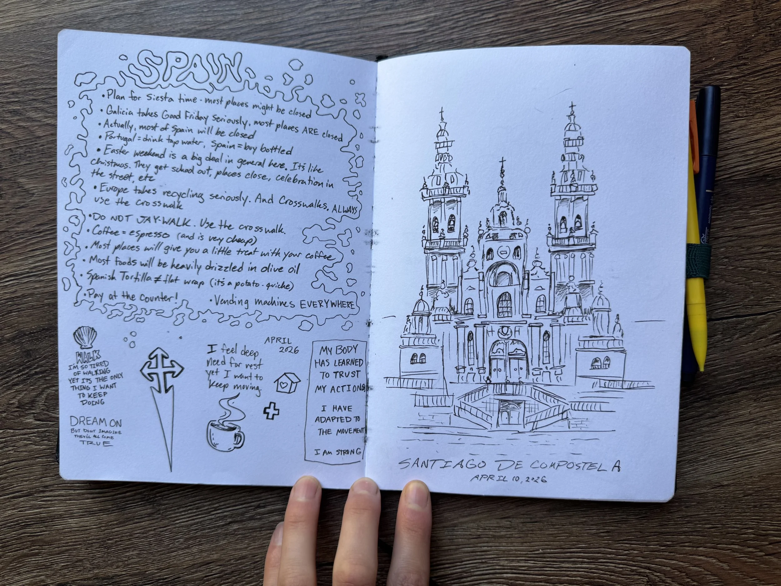 Finally arriving in Santiago - my travelogue