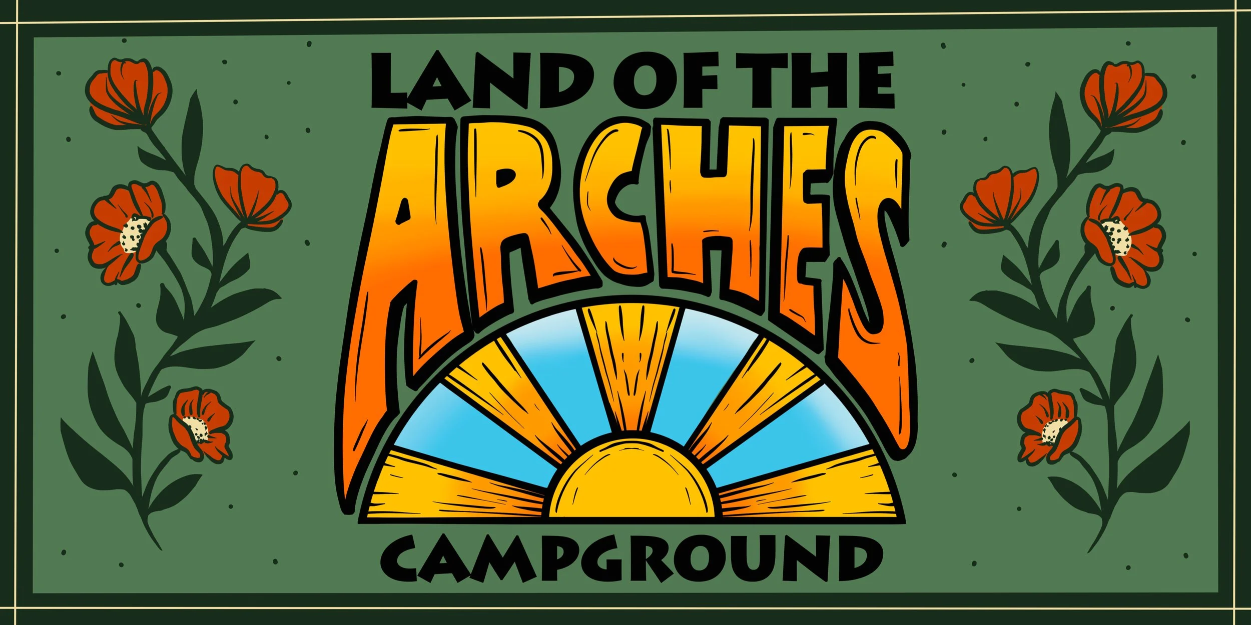 Land of the Arches campground sign