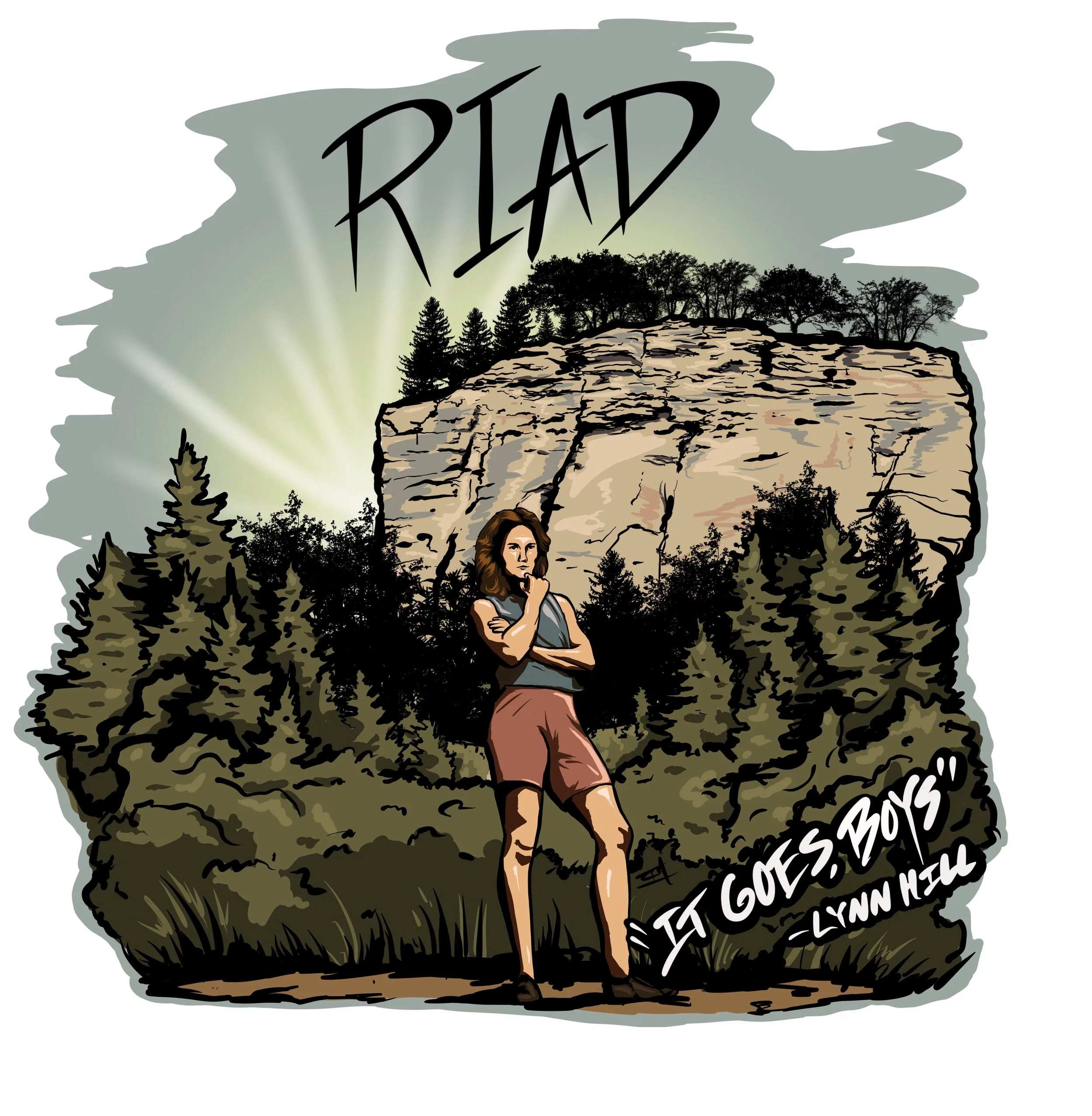 RIAD Climbing Competition Tshirt Design 2024