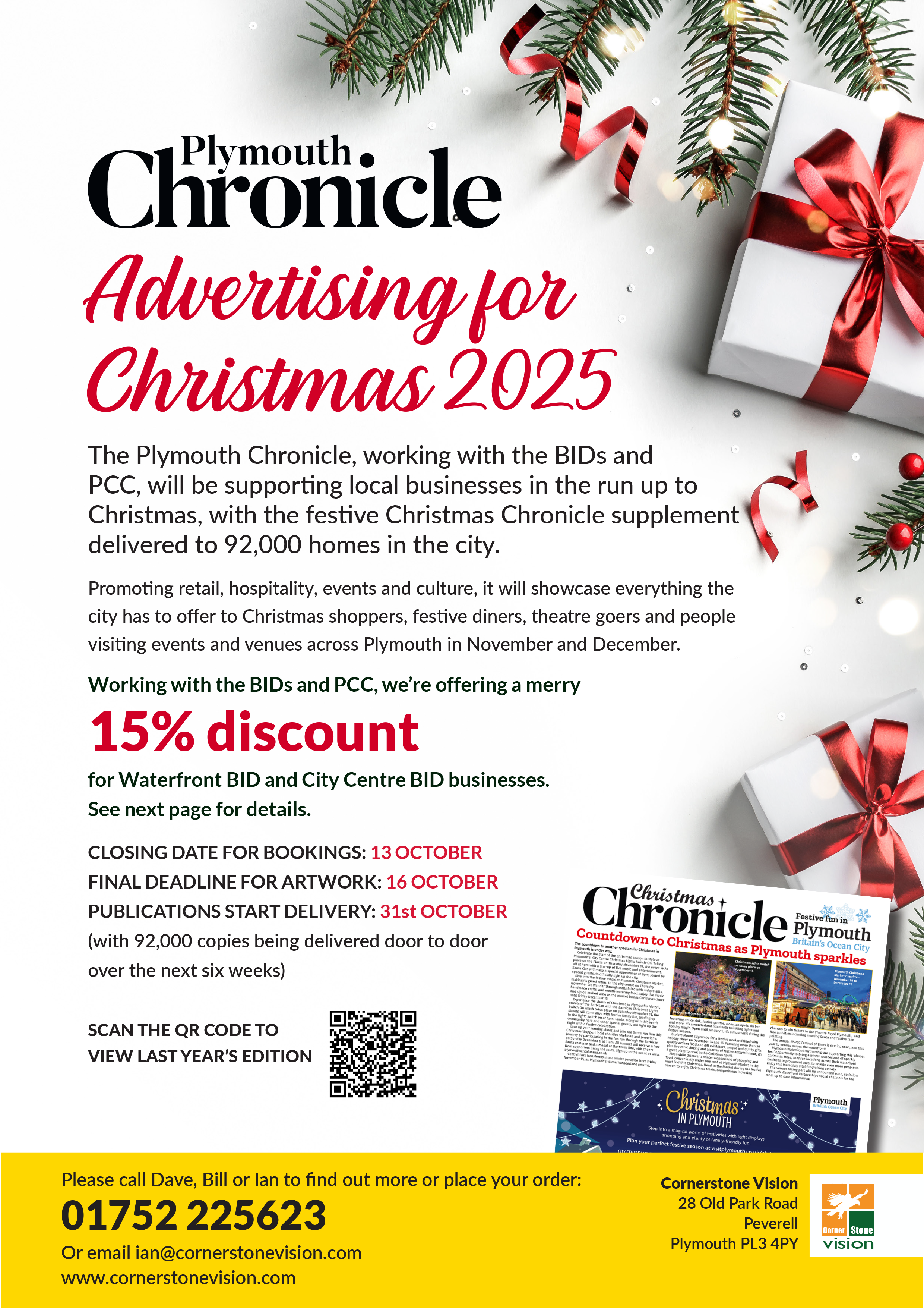 Christmas Marketing Campaign Offer with Plymouth Chronicle