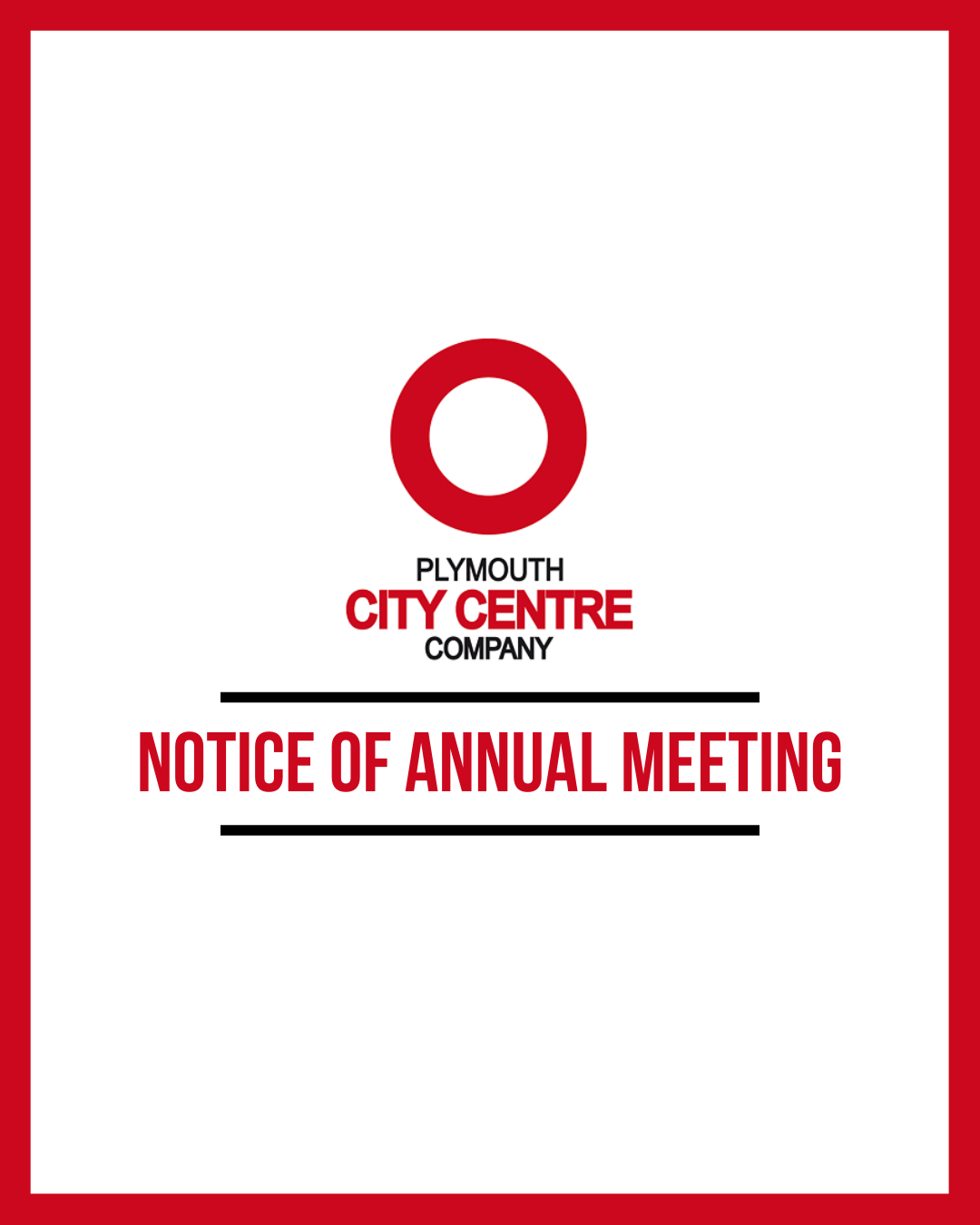 Annual meeting of the Plymouth City Centre Company