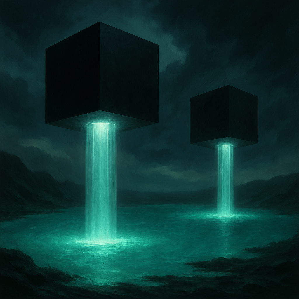The Lake Atitlán Cubes: Geometry in the Sky