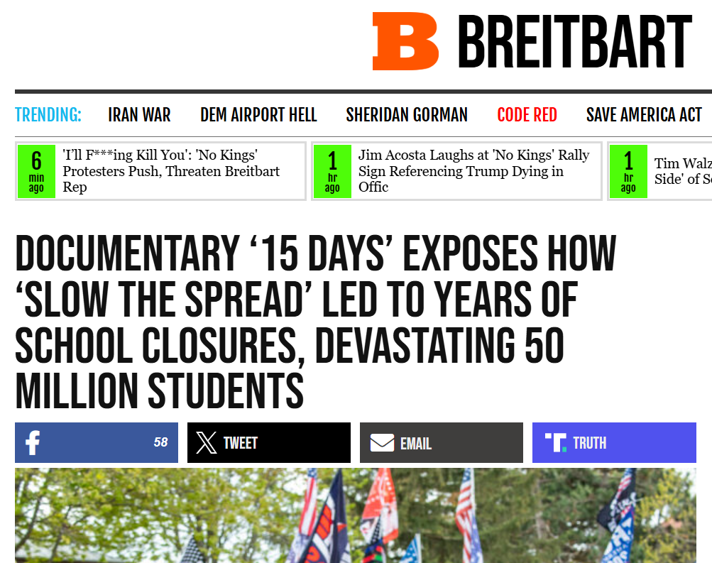 Breitbart Website Screengrab