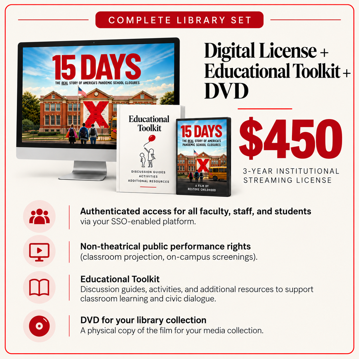 Digital License + Educational Toolkit + DVD
