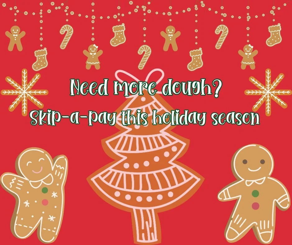 Pause the payment, not the holiday cheer 🎄⏸ Skip-a-Pay closes soon! Who else is saying YES to one less bill? #CityCU #SkipAPay