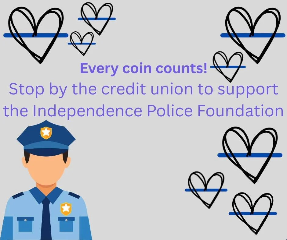 Small change. Big Impact. 💙

Independence Police Foundation