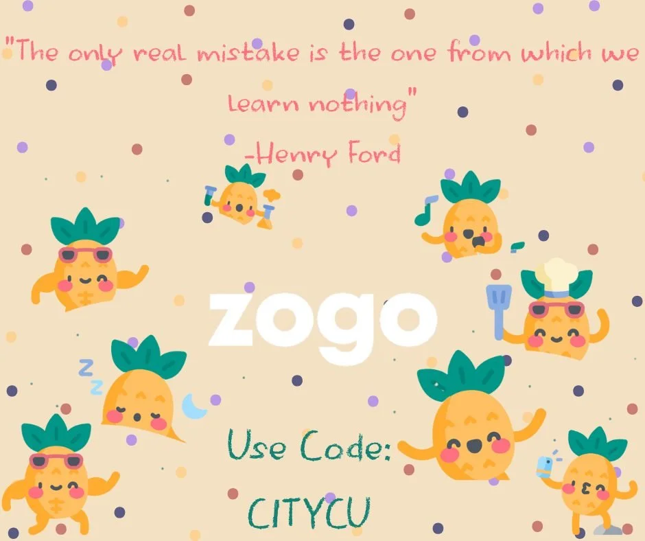 Financial education made easy. Download ZOGO to get started
Learn more: https://tinyurl.com/CCUFinancialEdu
App Code: CITYCU