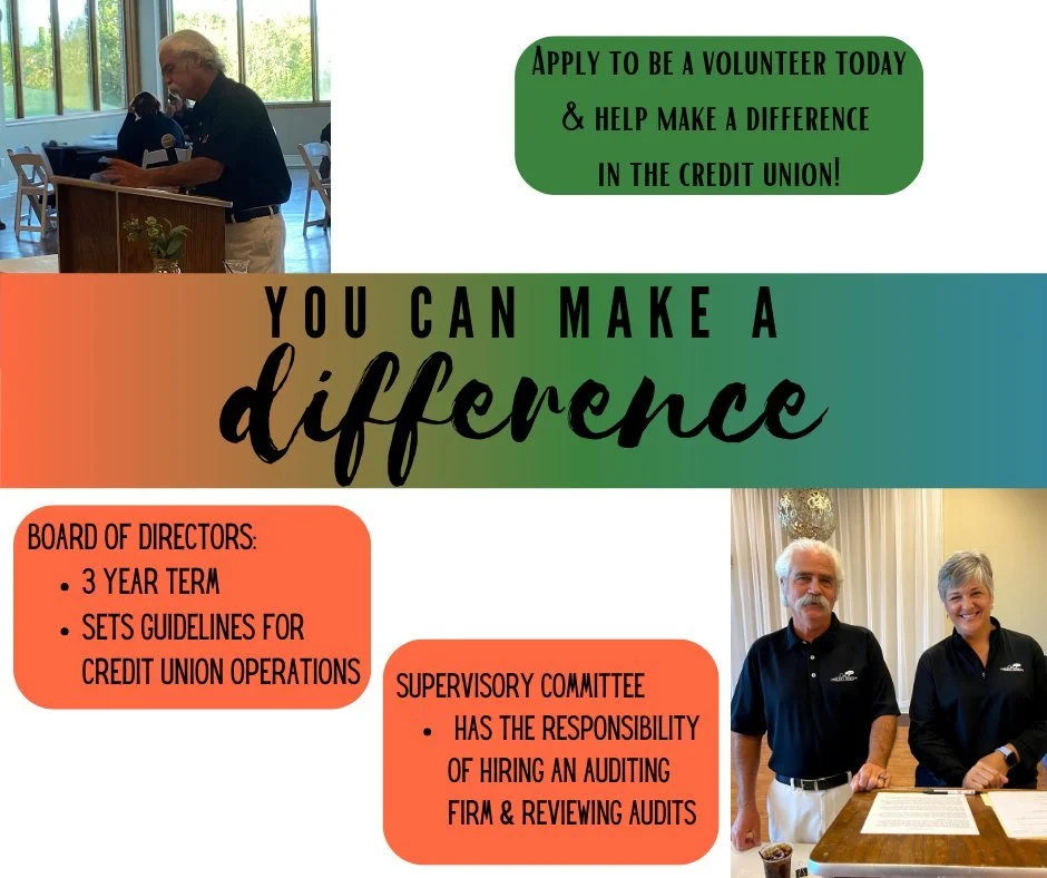 ‼APPLICATIONS ARE DUE 2/14‼
🌟 Get involved. Make an impact. Lead with purpose. 🌟
City Credit Union is now accepting applications for volunteer members of our Board of Directors! This is a great opportunity to serve your community, support the finan