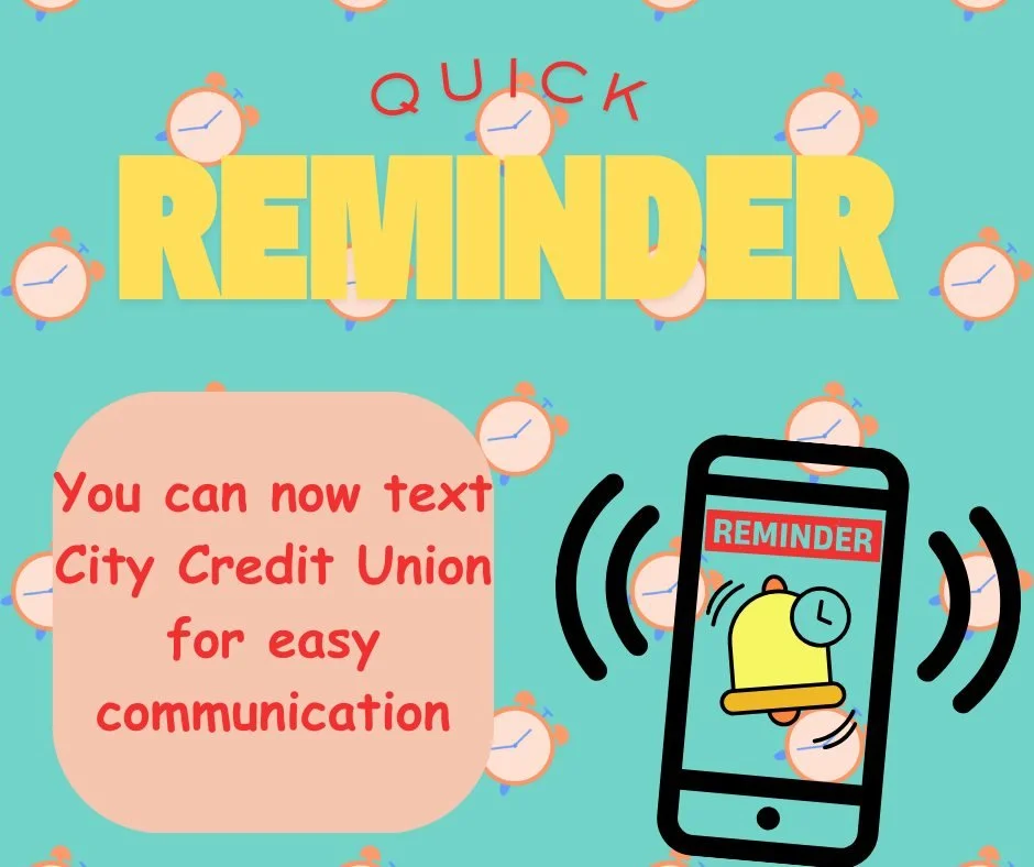 If your credit union isn't texting you...are they even doing it right? 📲

You can now TEXT us at 816-252-2415 and you will get a direct response back from one of our team members.