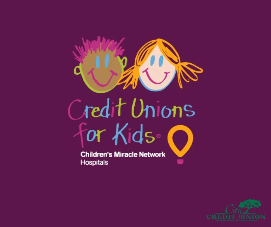 Spare change can create big miracles! Stop by City CU and drop your change in our Children's Miracle Network donation drive. 💛 #CreditUnionsForKids