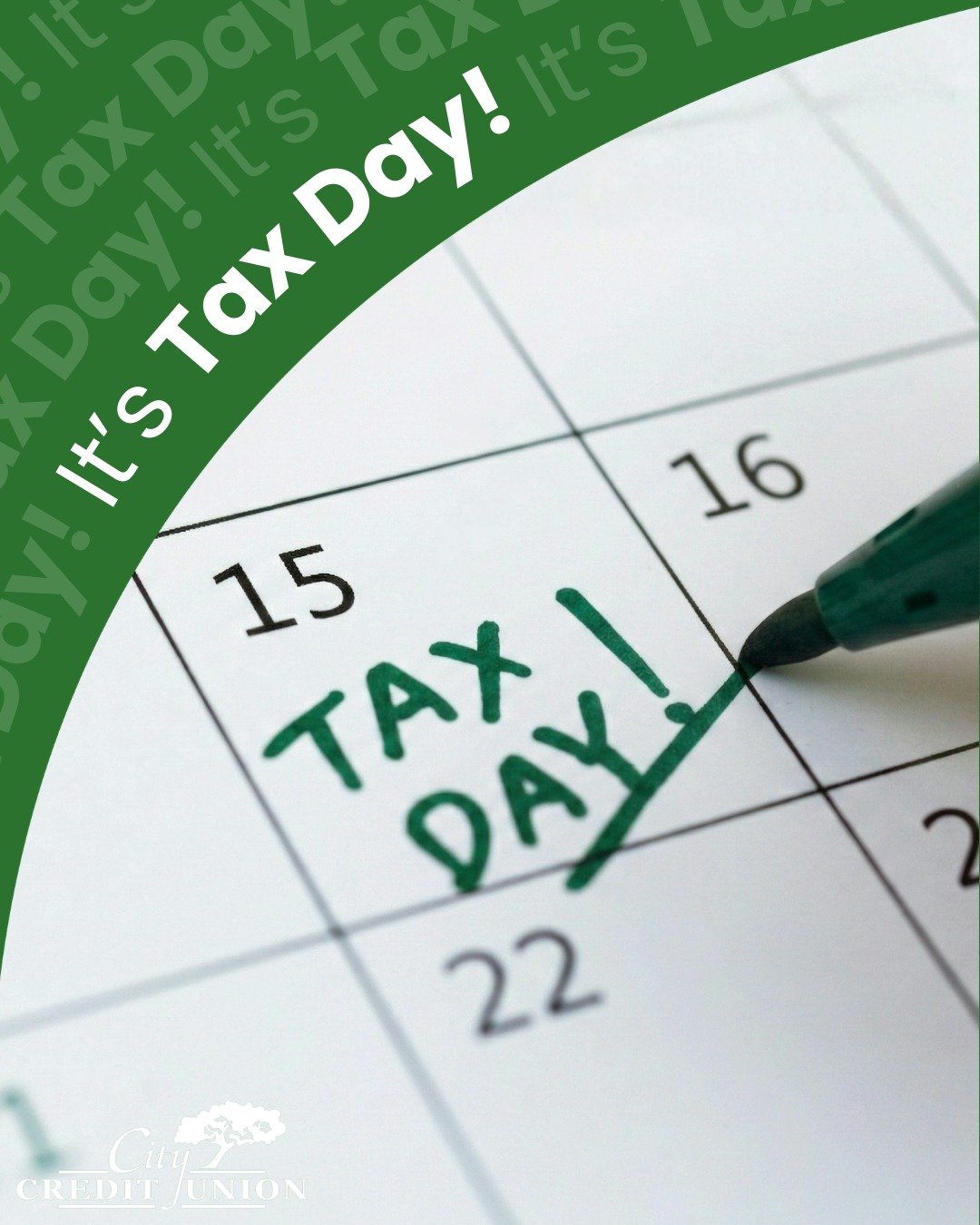 It&rsquo;s Tax Day! 🗓️🌟

Whether you&rsquo;re wrapping things up this afternoon or realized you need a bit more time, here&rsquo;s what you need to know to finish the day right:

🏁 You have until midnight tonight to get your returns filed. 

⏰ Nee