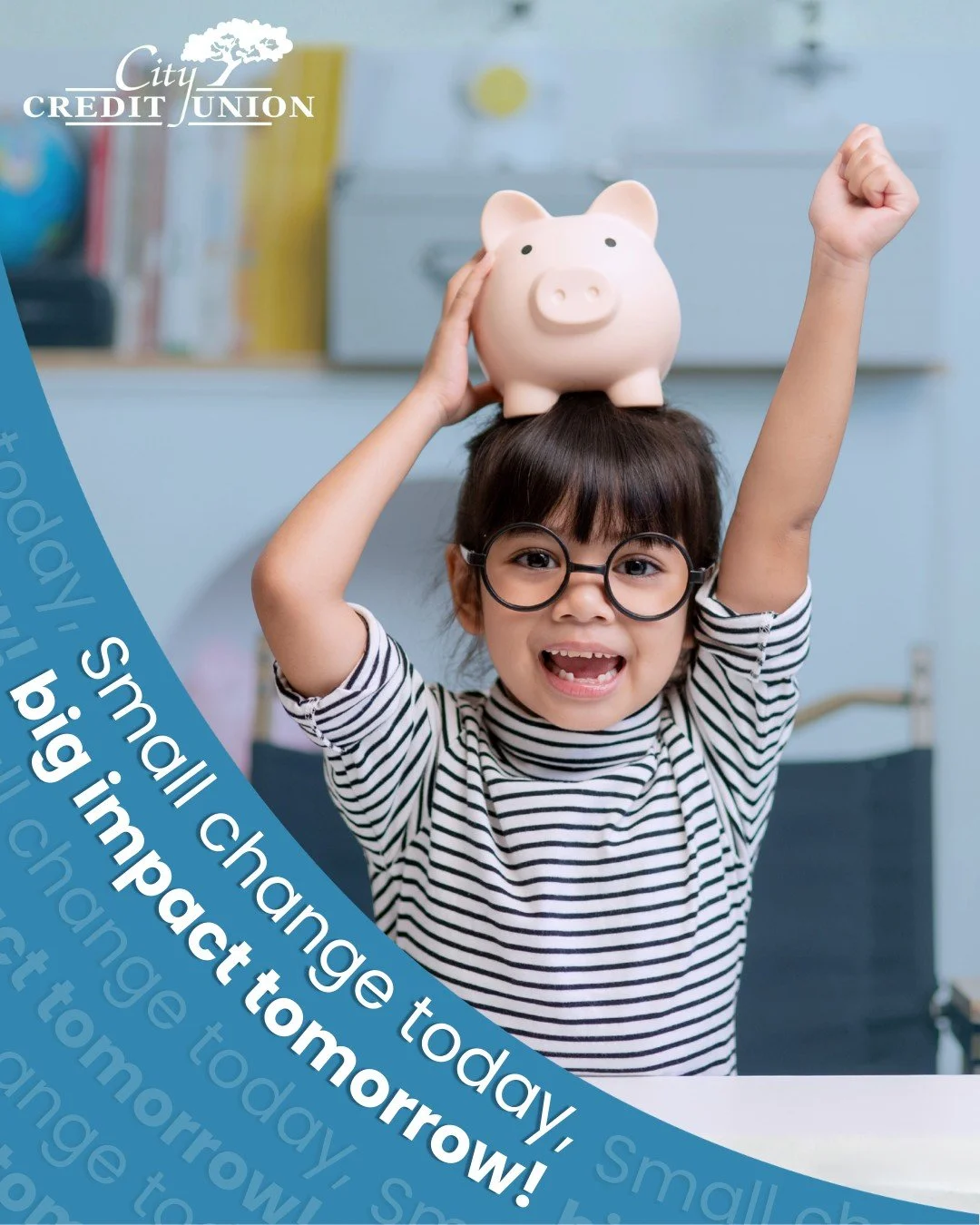 The Youth Month celebration continues at City CU! 🎮✨

When it comes to a child&rsquo;s future, we believe there is no such thing as "just" pocket change. Every dollar saved is a lesson learned, proving that Small Change truly leads to a Bi