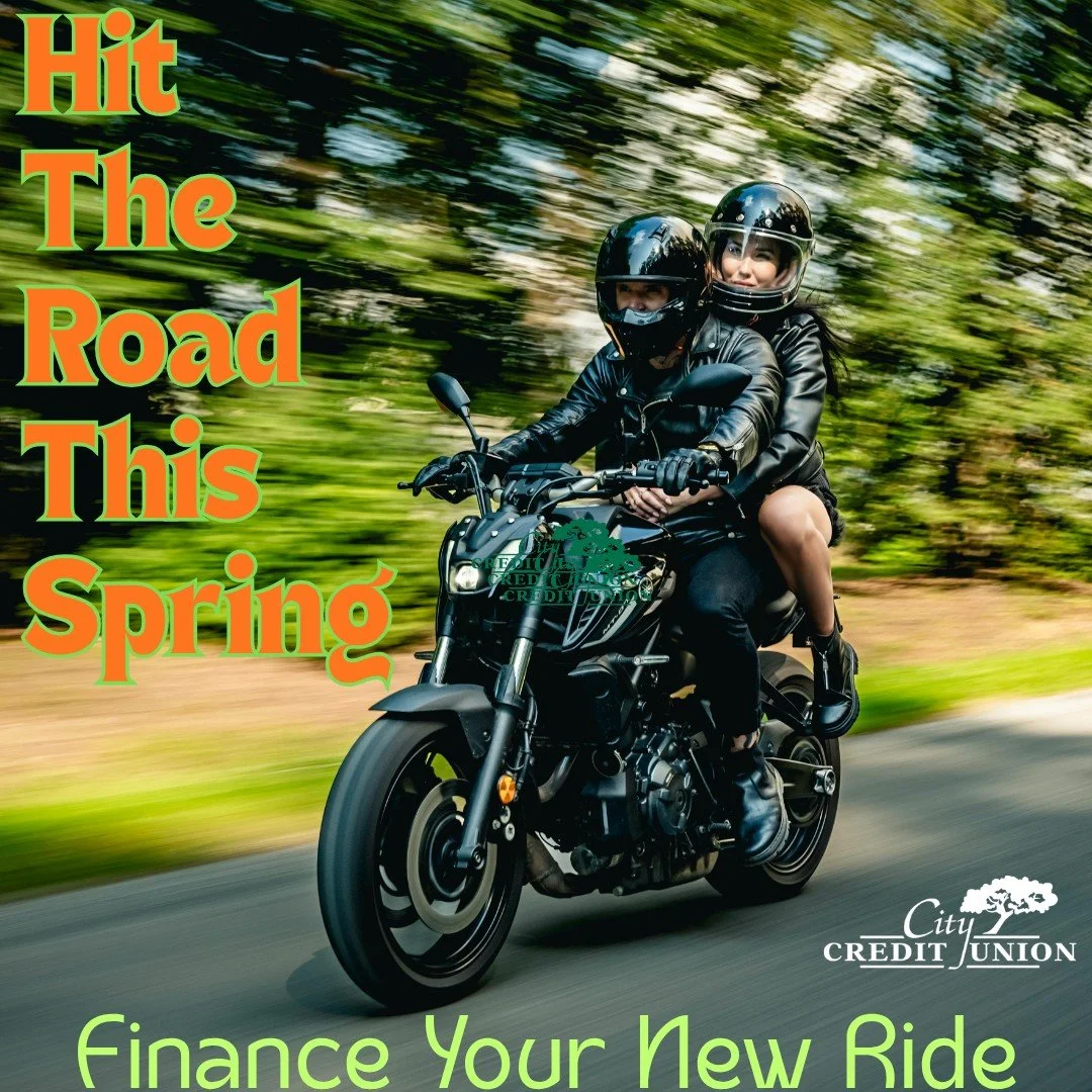 🏍️ Ready to ride? City Credit Union motorcycle loans can help you hit the road this season. Let&rsquo;s get you rolling! #MotorcycleLoans #RideReady

www.city-cu.com/vehicle-loans