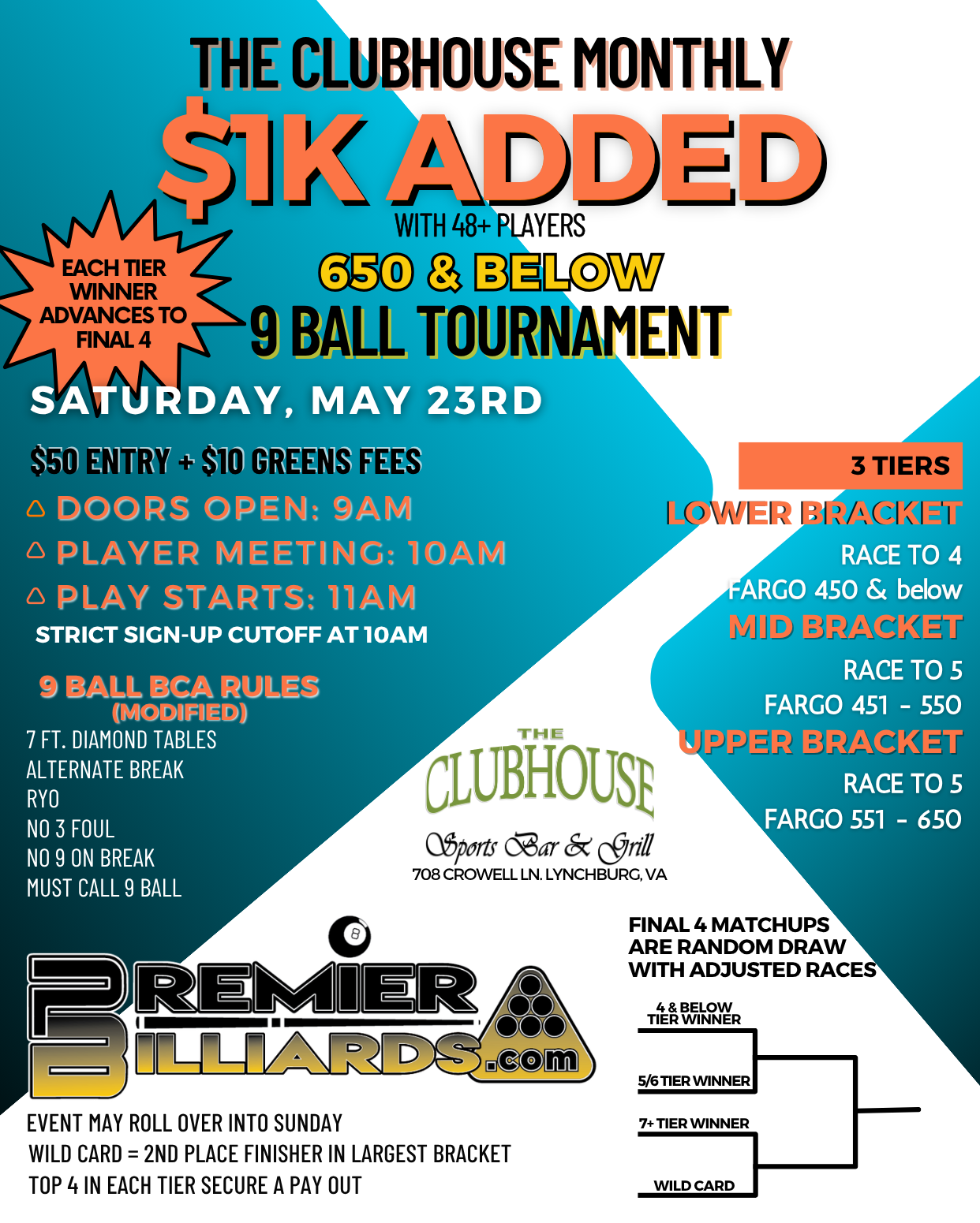 $1,000 Added 9-Ball