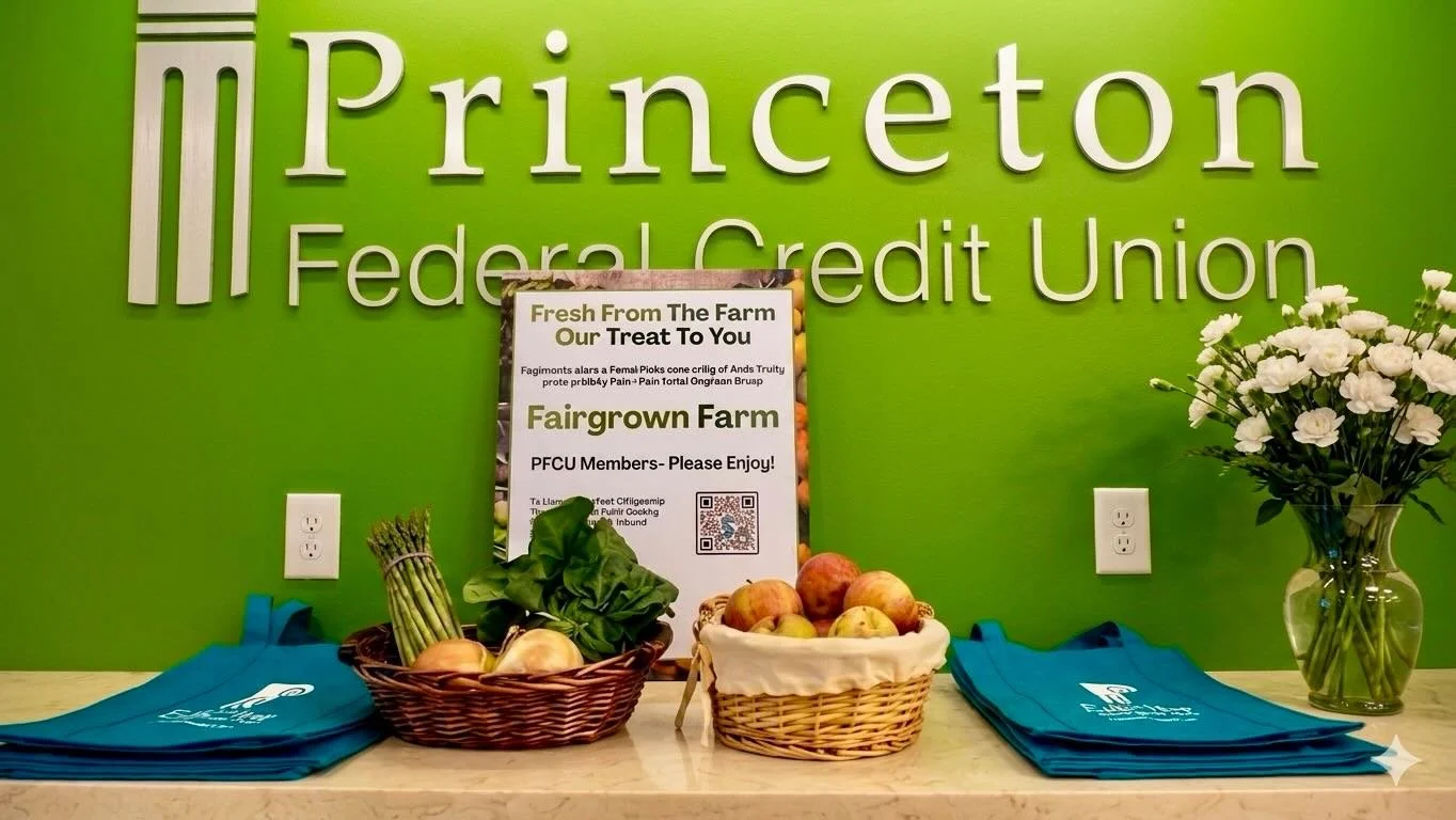 🌽 All spring and summer long on Friday afternoons, PFCU members are invited to stop by our branch at 774 Alexander Road to enjoy complimentary, farm‑fresh produce from our valued Select Employer Group partner, @fairgrownfarm &mdash;while supplies la