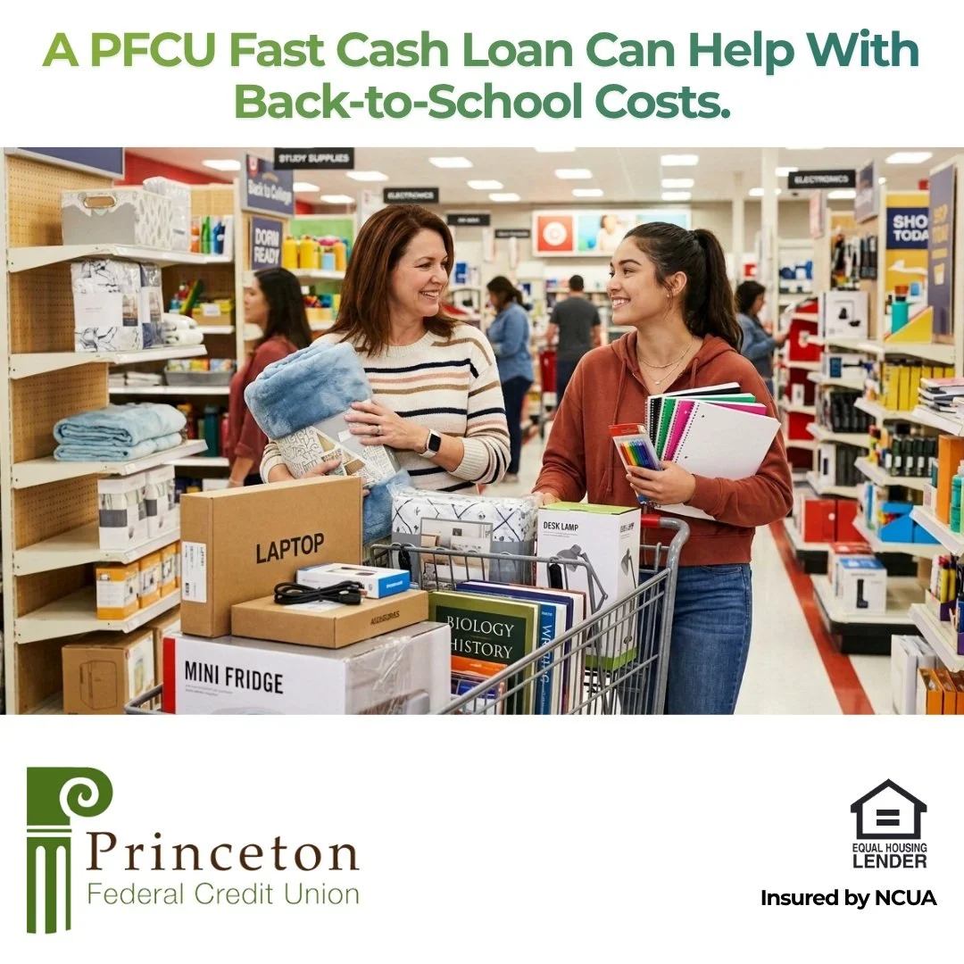 📚 Back-to-school expenses can add up quickly. Whether it's supplies, technology, tuition, or unexpected costs, PFCU Fast Cash may help eligible members access funds quickly with affordable credit union rates and same-day approval and funding.

✅ Qui