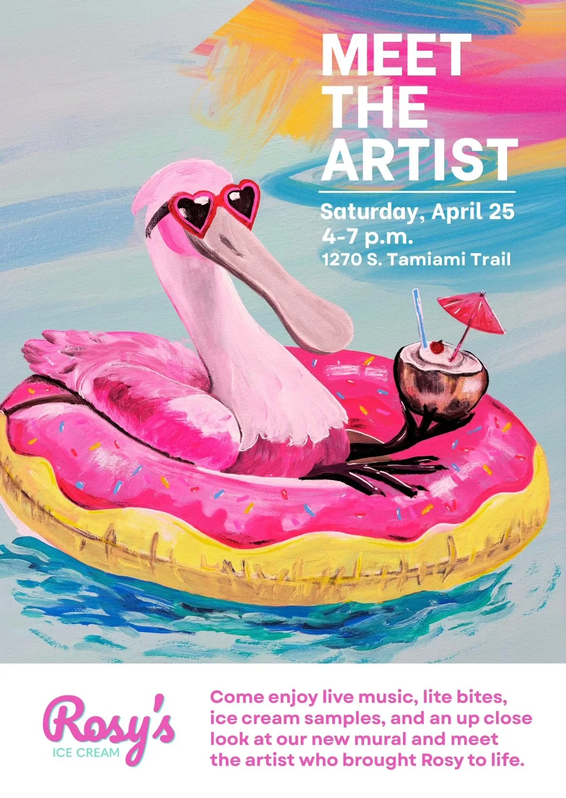 Meet the Artist at Rosy’s Ice Cream