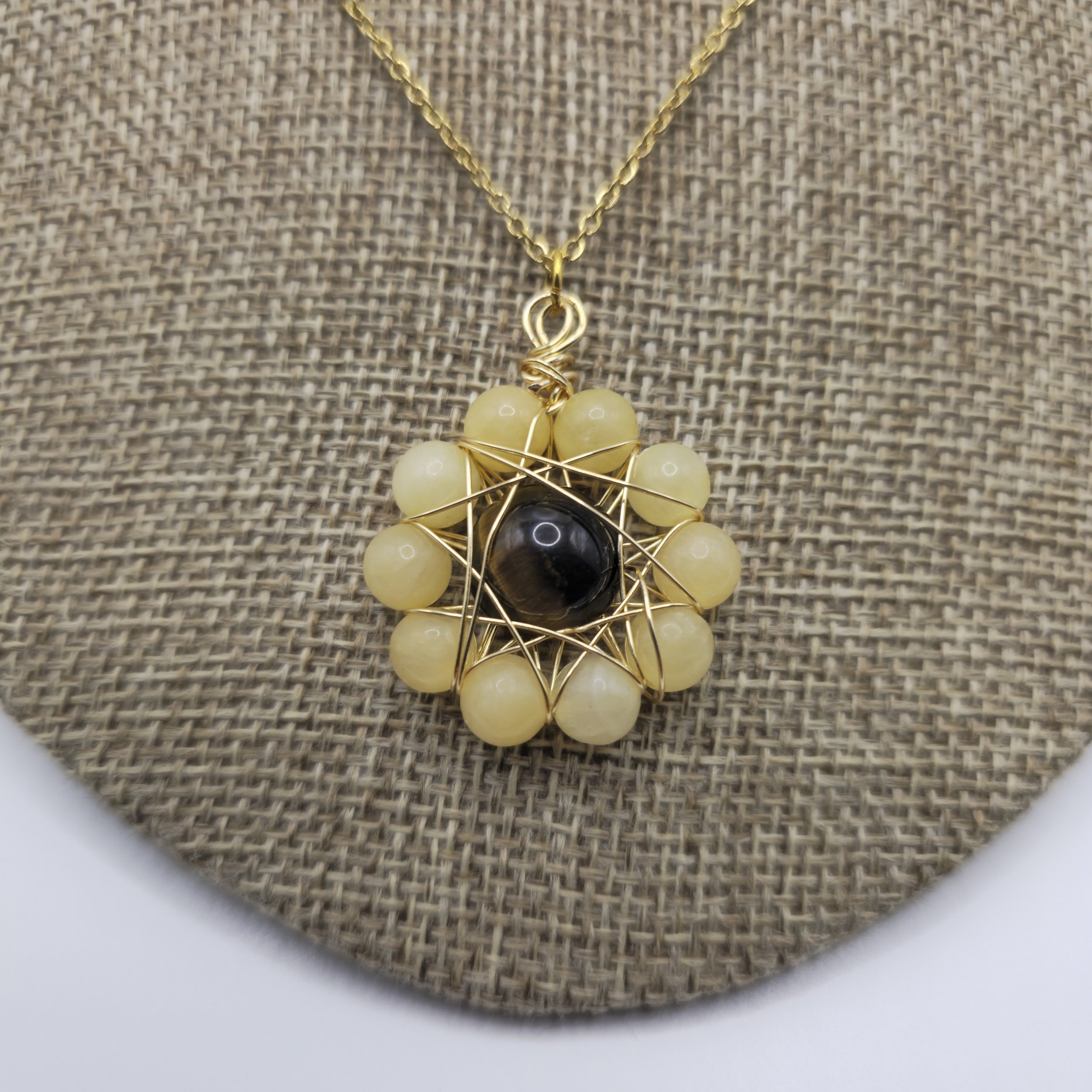 Sunflower Pendant Necklace