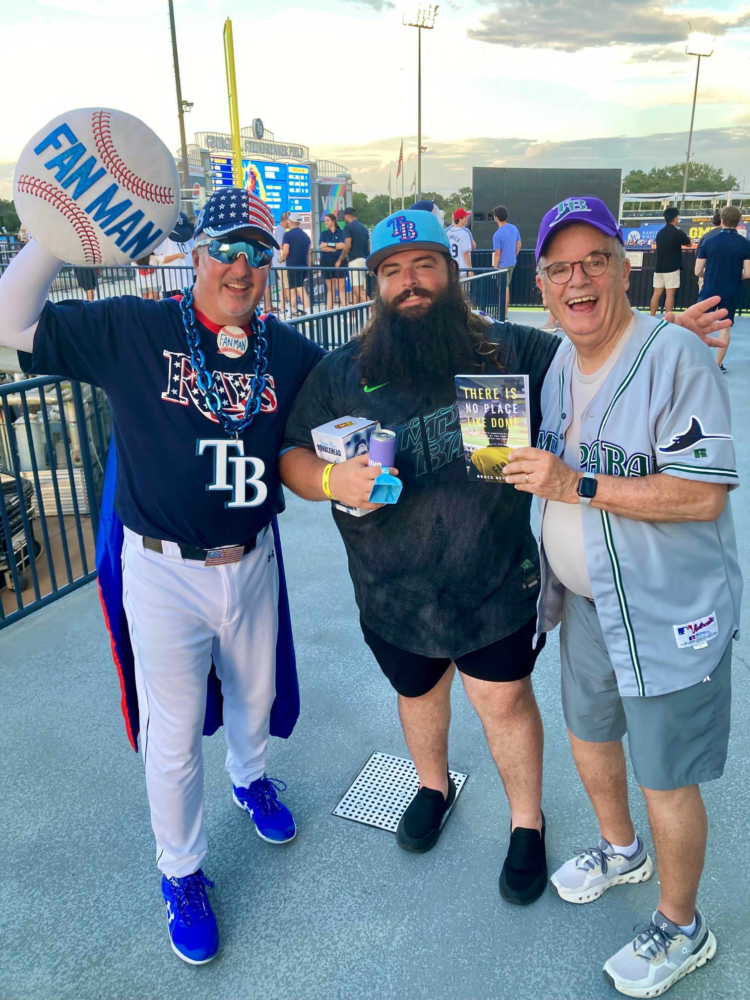 Fan Man is a huge supporter of The Rays and the book