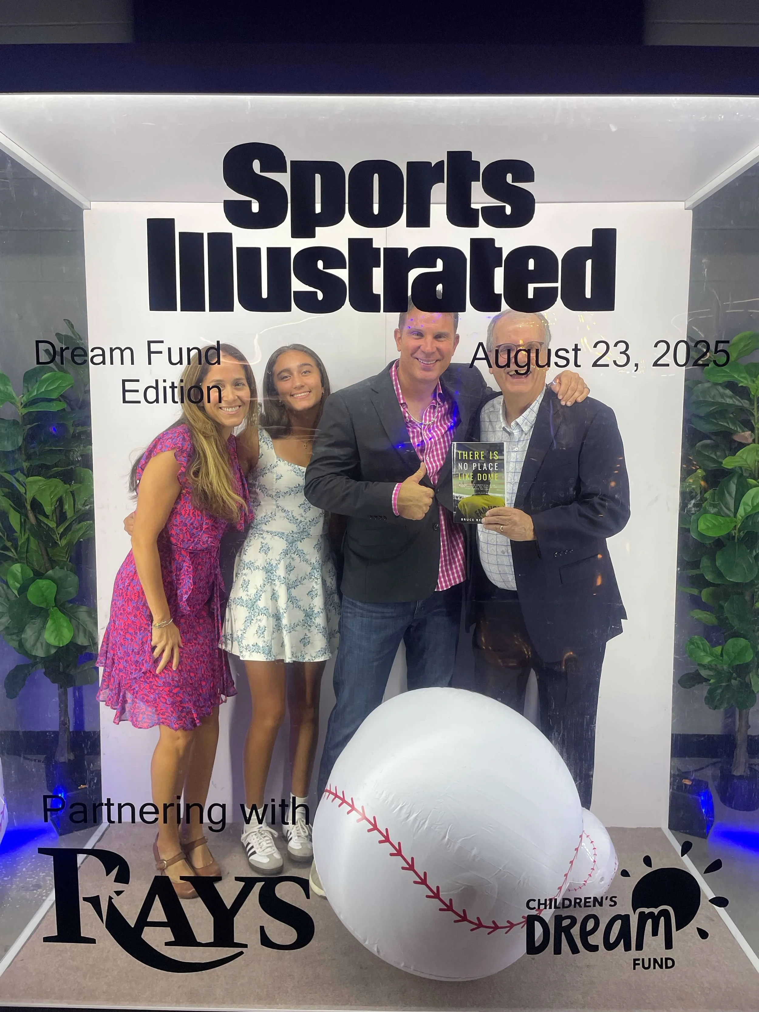 On a "Sports Illustrated cover" (not the swimsuit edition)