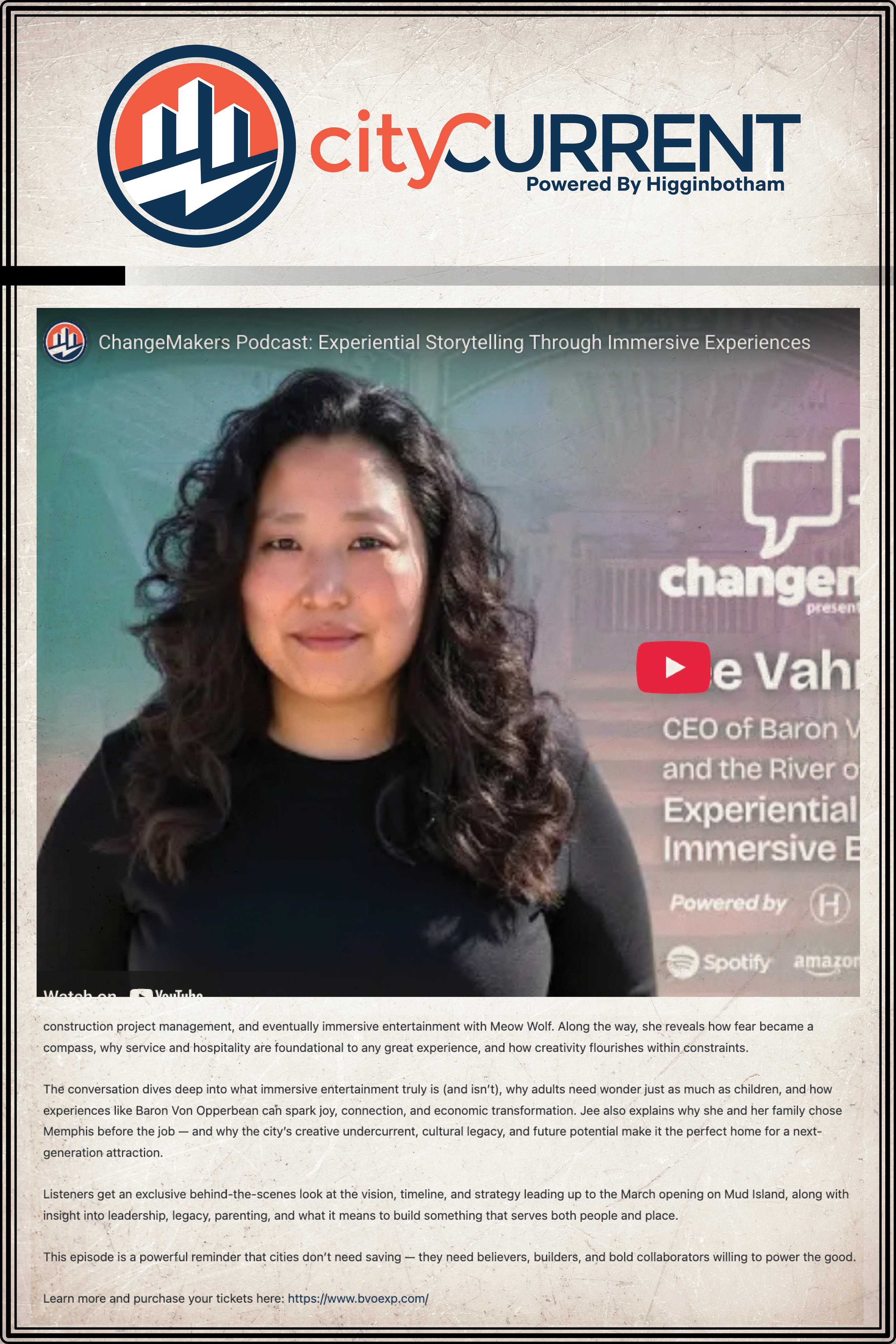 Changemakers Podcast: Jee Vahn Knight on BVO, Memphis, and Opening March 7