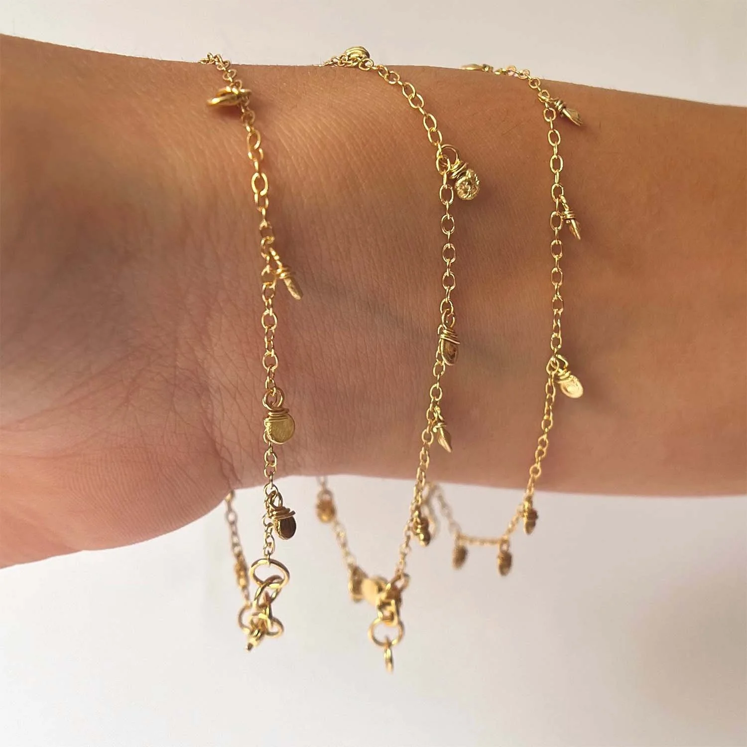 ADERERROR Destroyed 踏切り small pin bracelet M