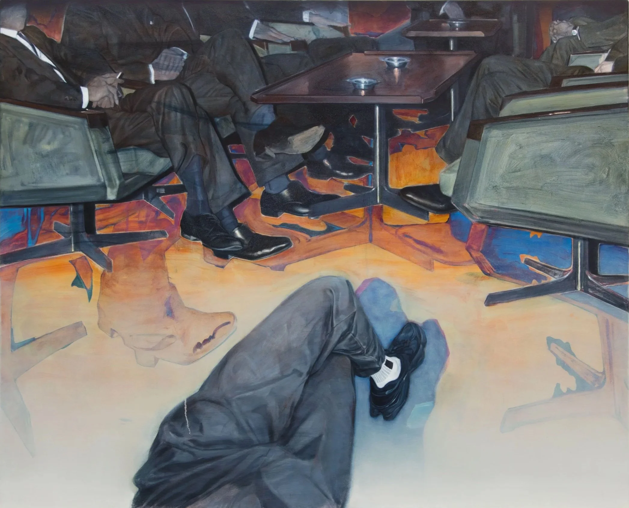 'Now and Then', 2025, oil on canvas, 130x160cm