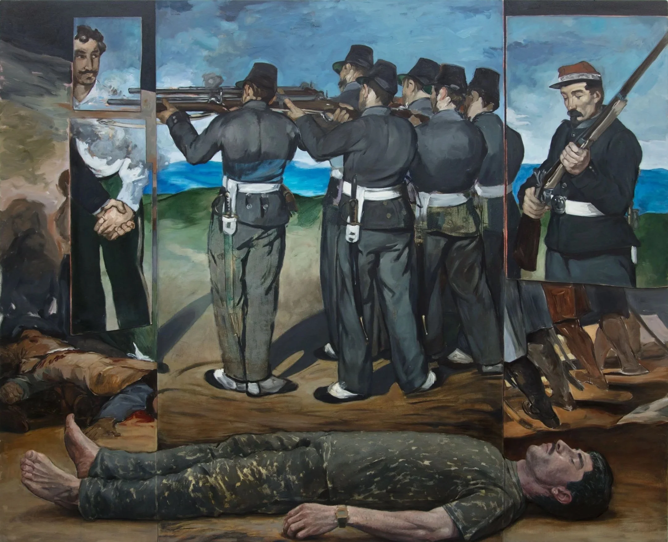 'The Execution', 2025, oil on canvas, 130x160cm