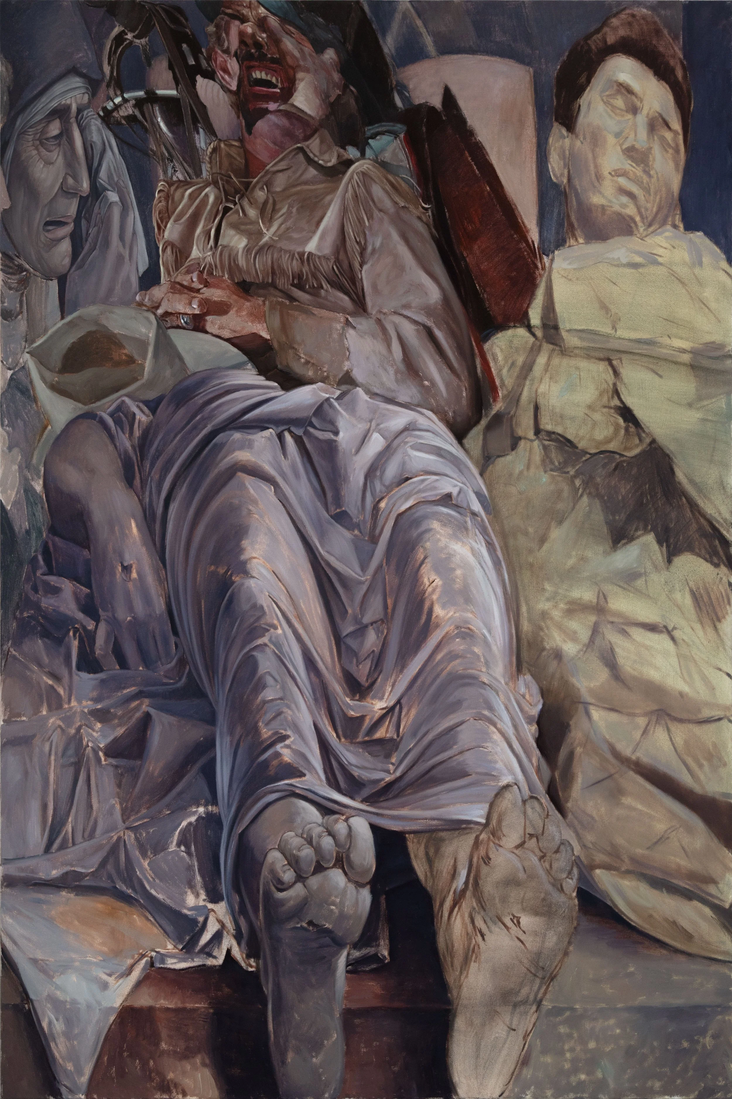 'Wake', oil on canvas, 168x112cm